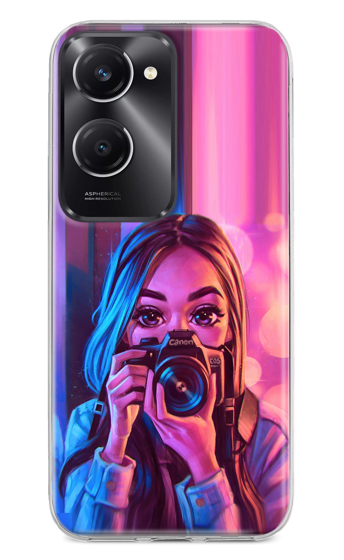 Girl Photographer Vivo T3 Lite 5G Back Cover