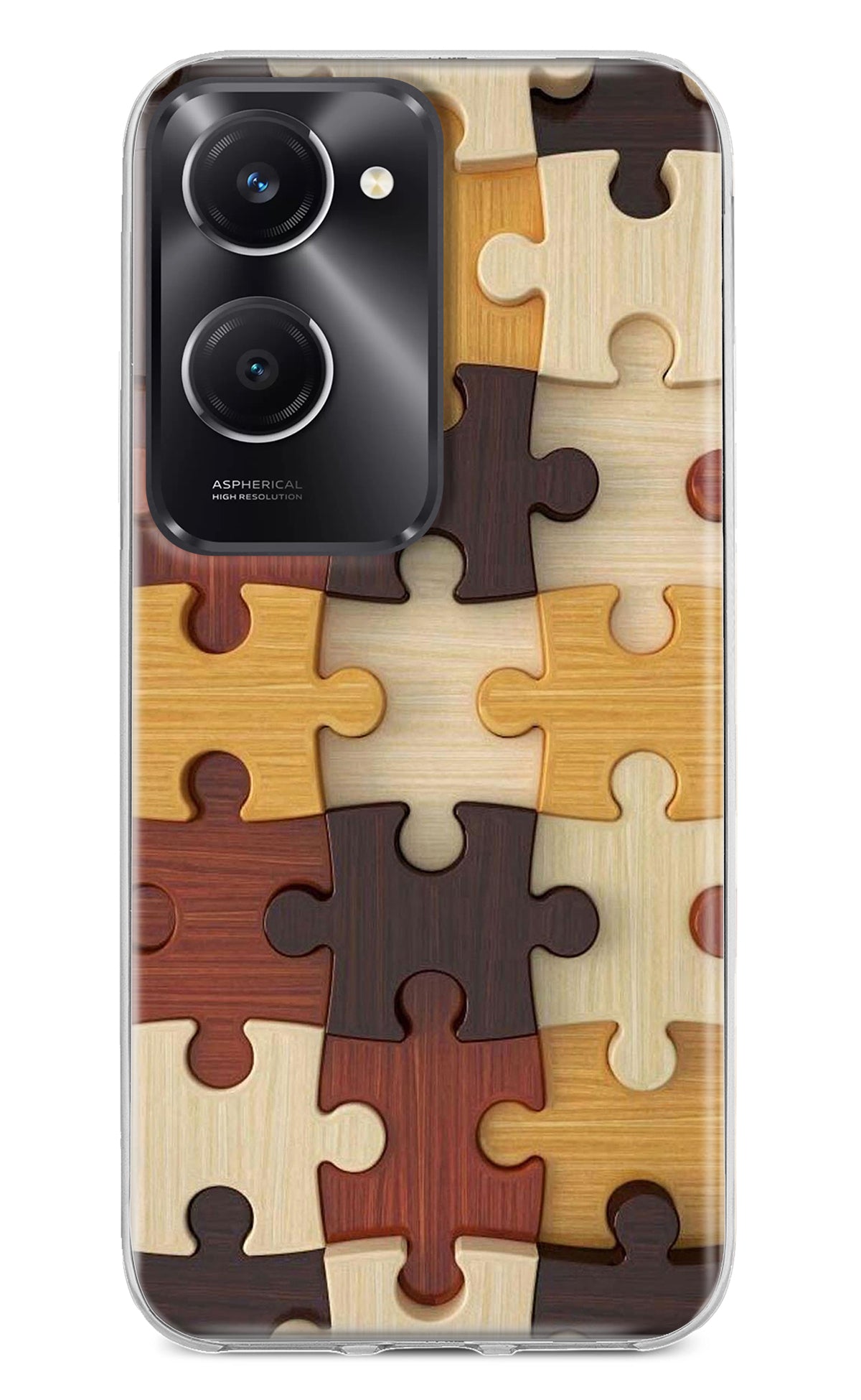 Wooden Puzzle Vivo T3 Lite 5G Back Cover