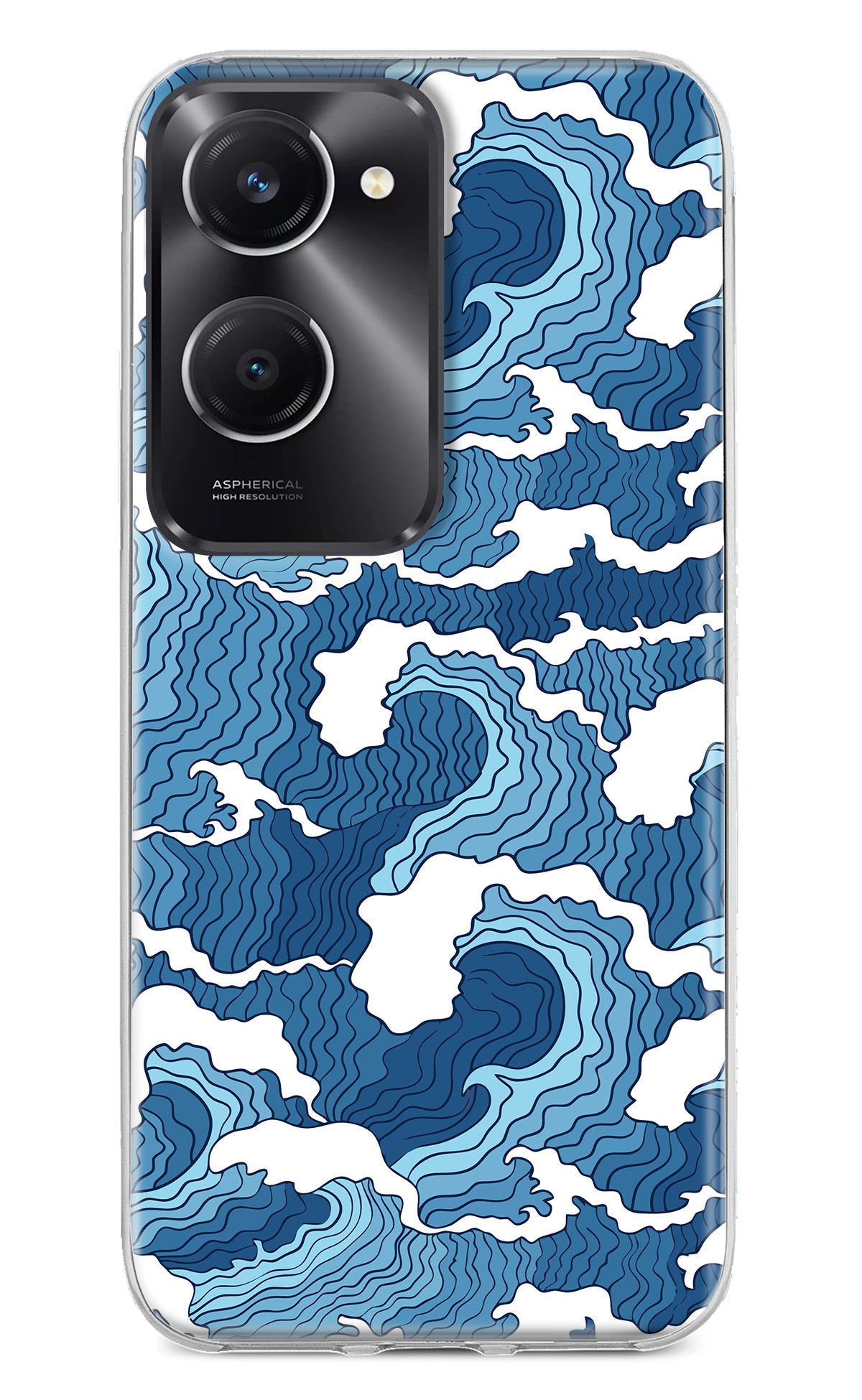 Blue Waves Vivo T3 Lite 5G Back Cover