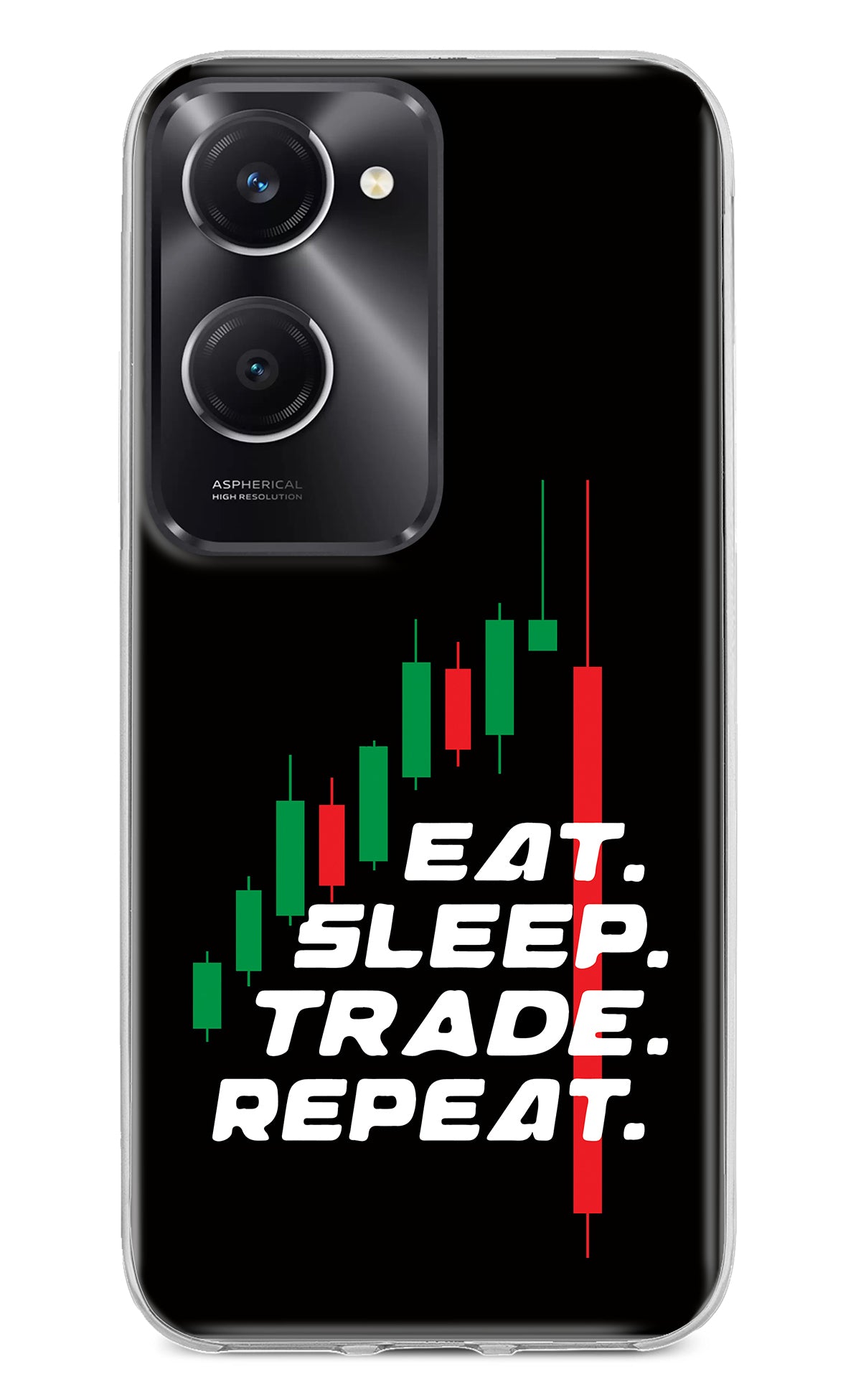 Eat Sleep Trade Repeat Vivo T3 Lite 5G Back Cover