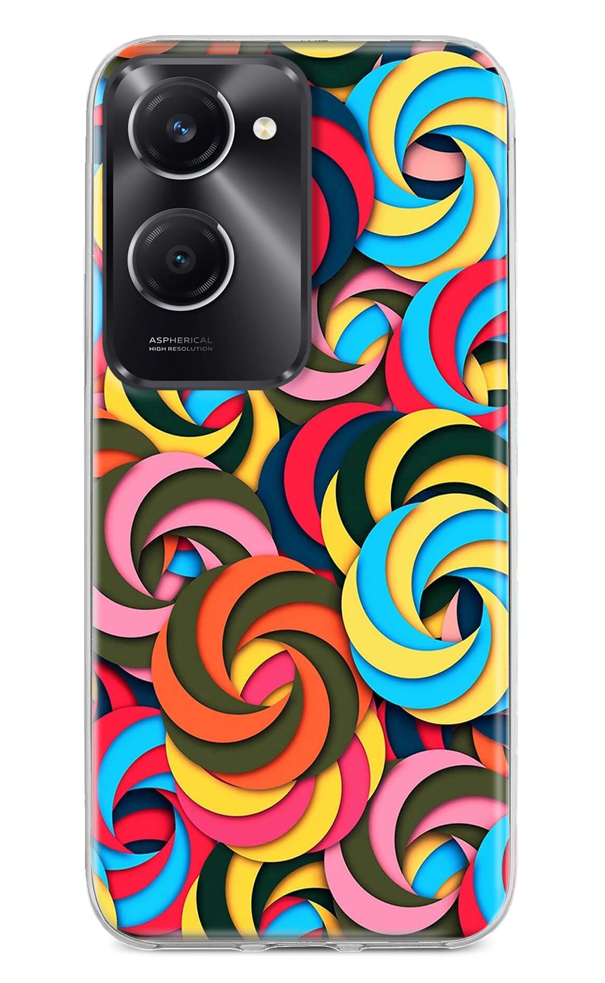 Spiral Pattern Vivo T3 Lite 5G Back Cover