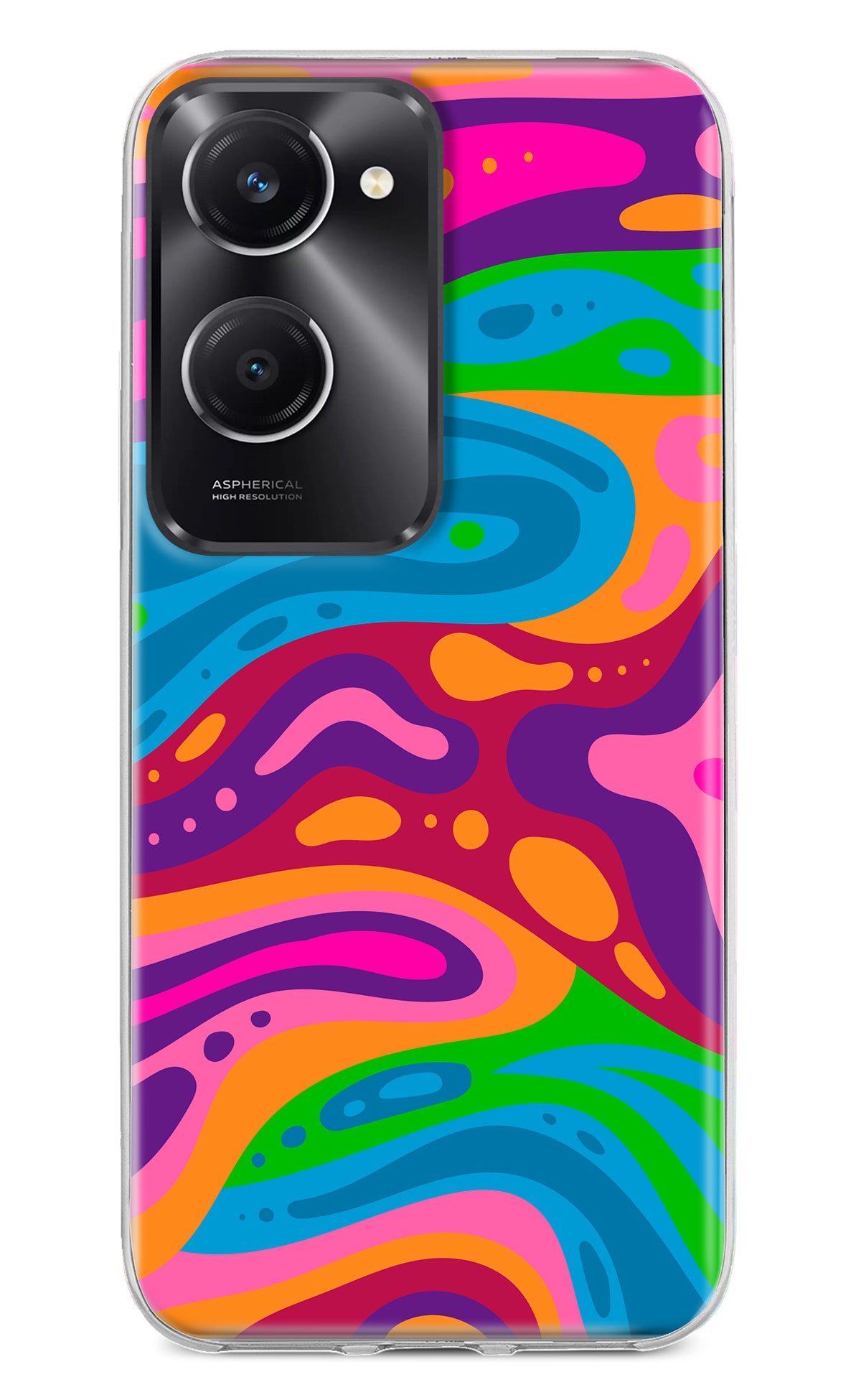 Trippy Pattern Vivo T3 Lite 5G Back Cover