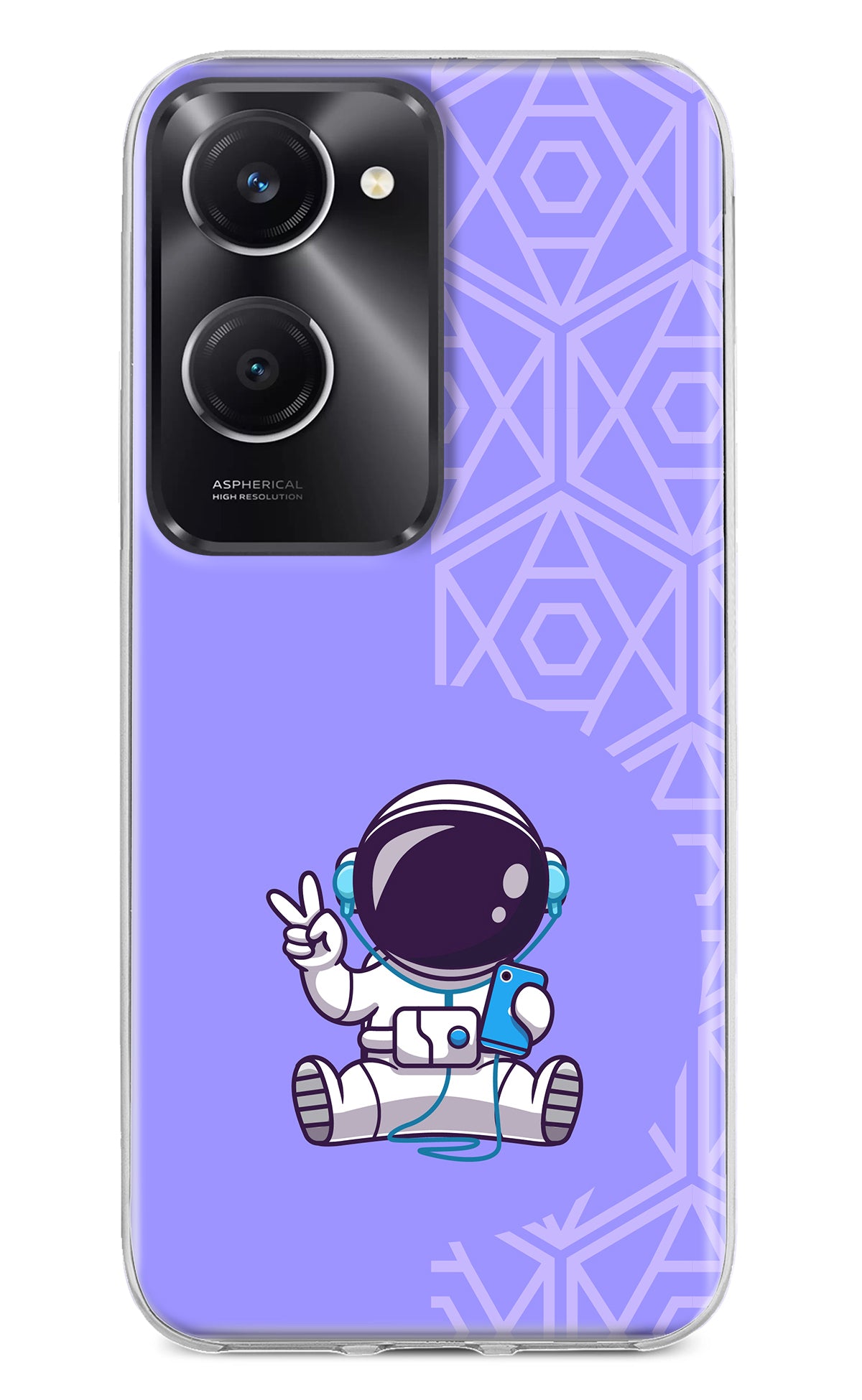 Cute Astronaut Chilling Vivo T3 Lite 5G Back Cover