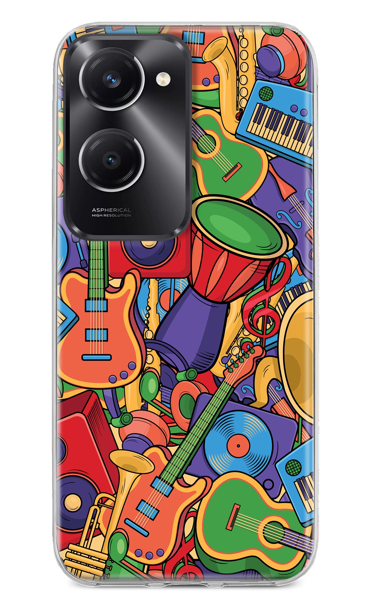 Music Instrument Doodle Vivo T3 Lite 5G Back Cover