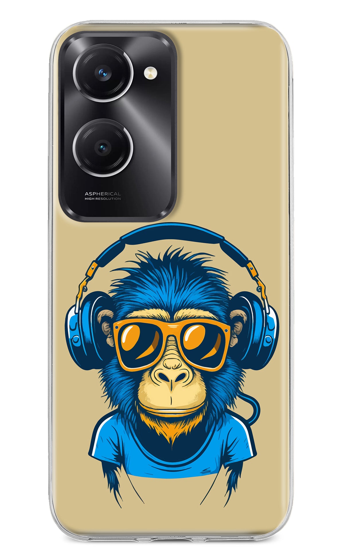 Monkey Headphone Vivo T3 Lite 5G Back Cover