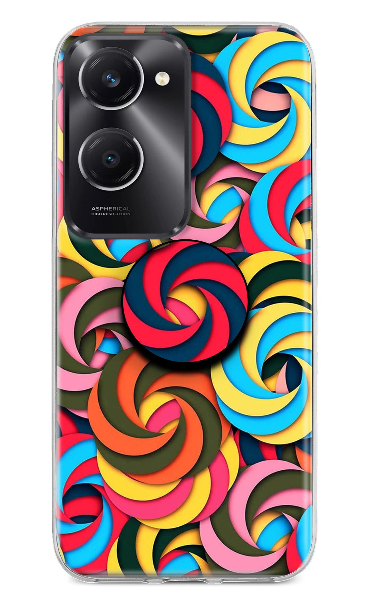 Spiral Pattern Vivo T3 Lite 5G Pop Case