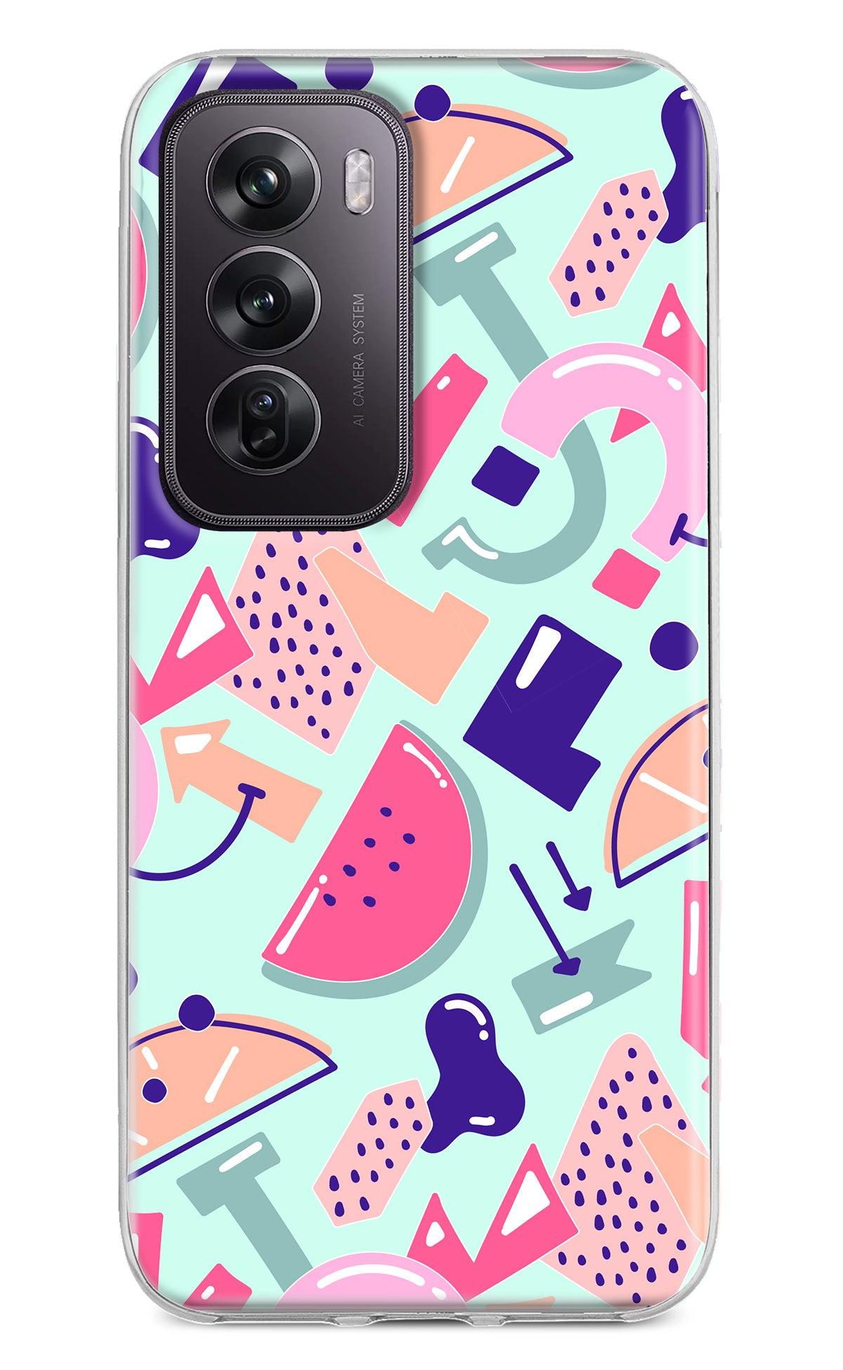 Doodle Pattern Oppo Reno12 Pro 5G Back Cover