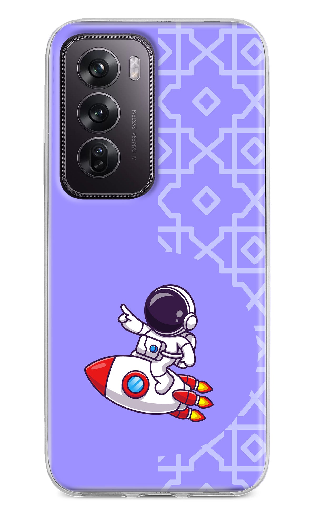 Cute Astronaut Oppo Reno12 Pro 5G Back Cover