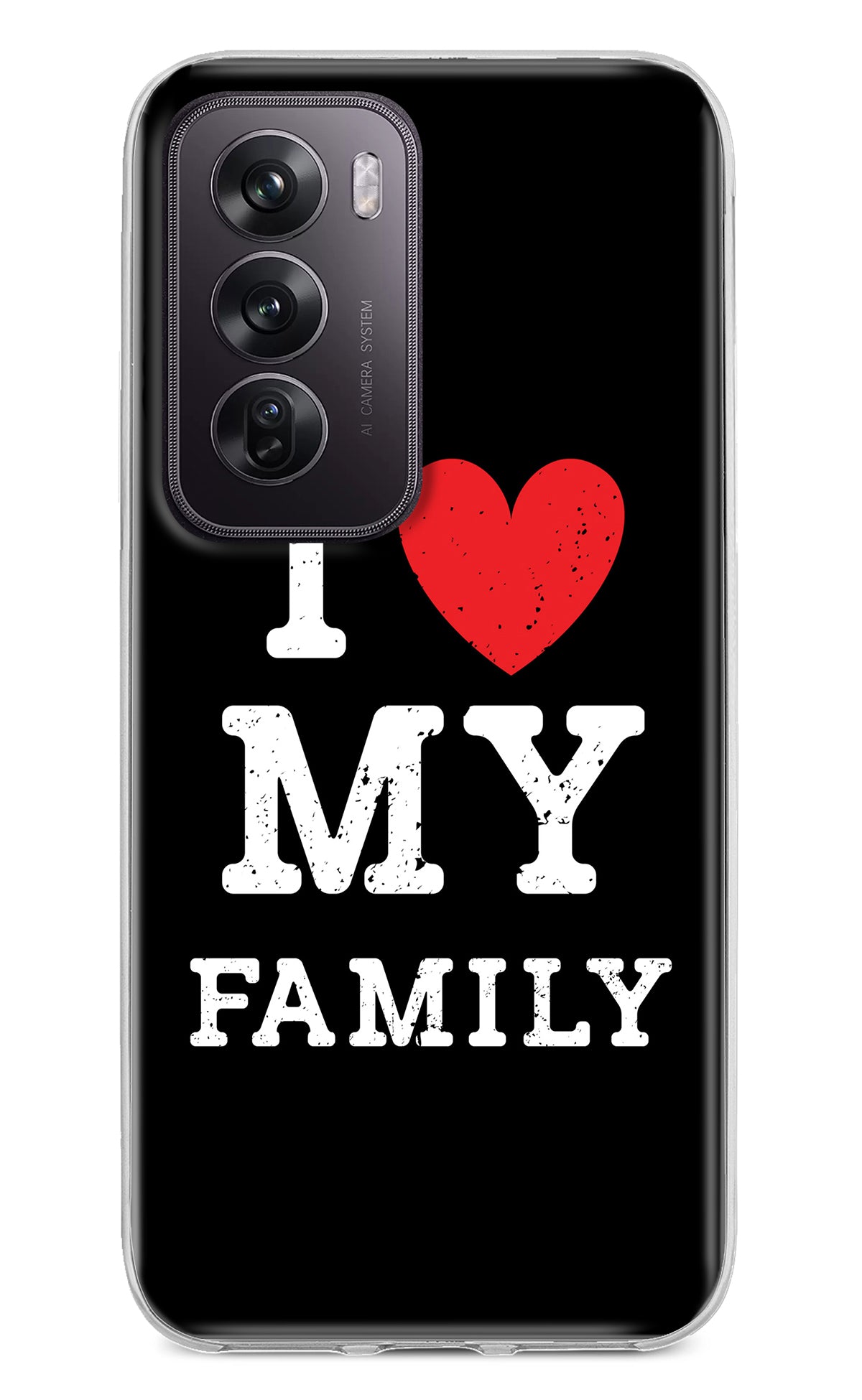 I Love My Family Oppo Reno12 Pro 5G Back Cover