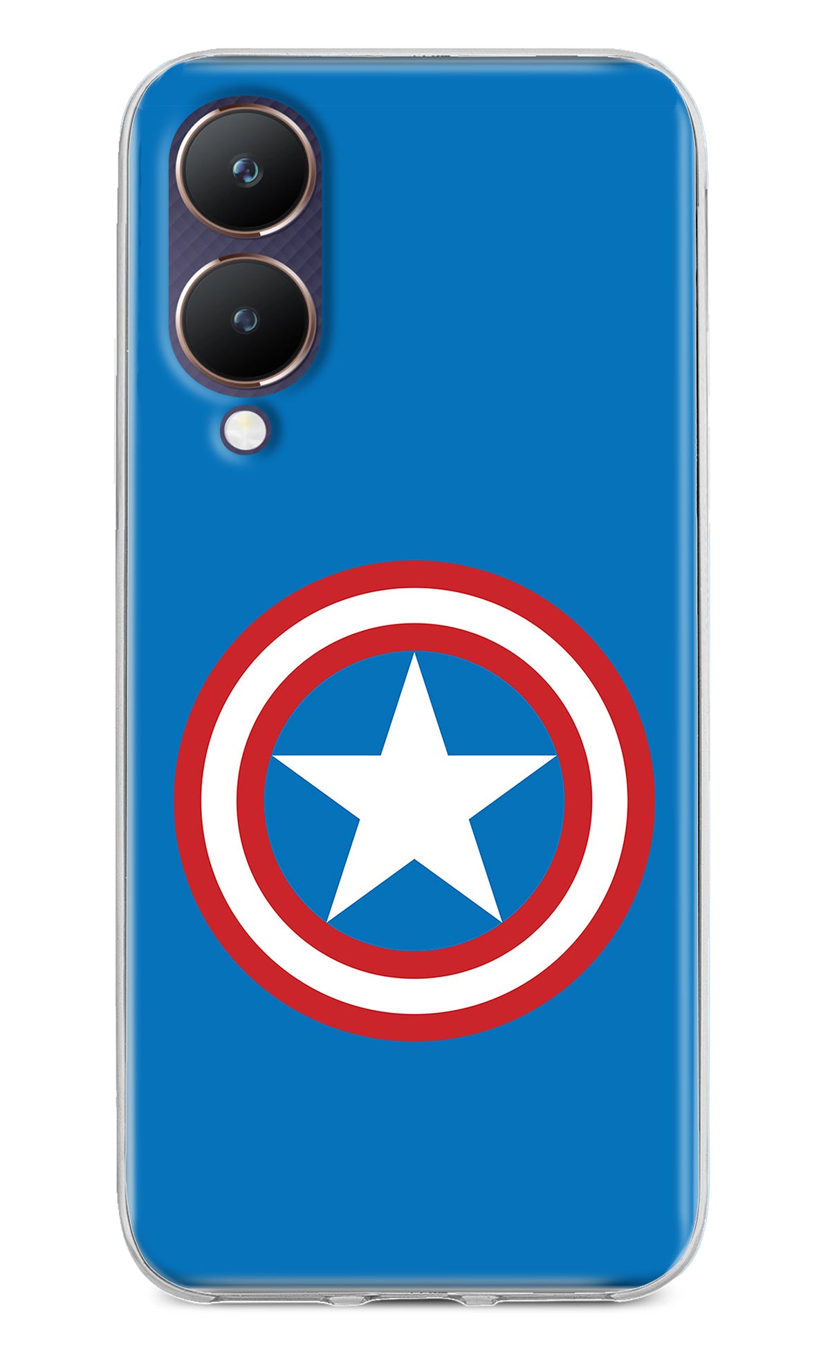 Captain America Logo Vivo Y28 5G Back Cover