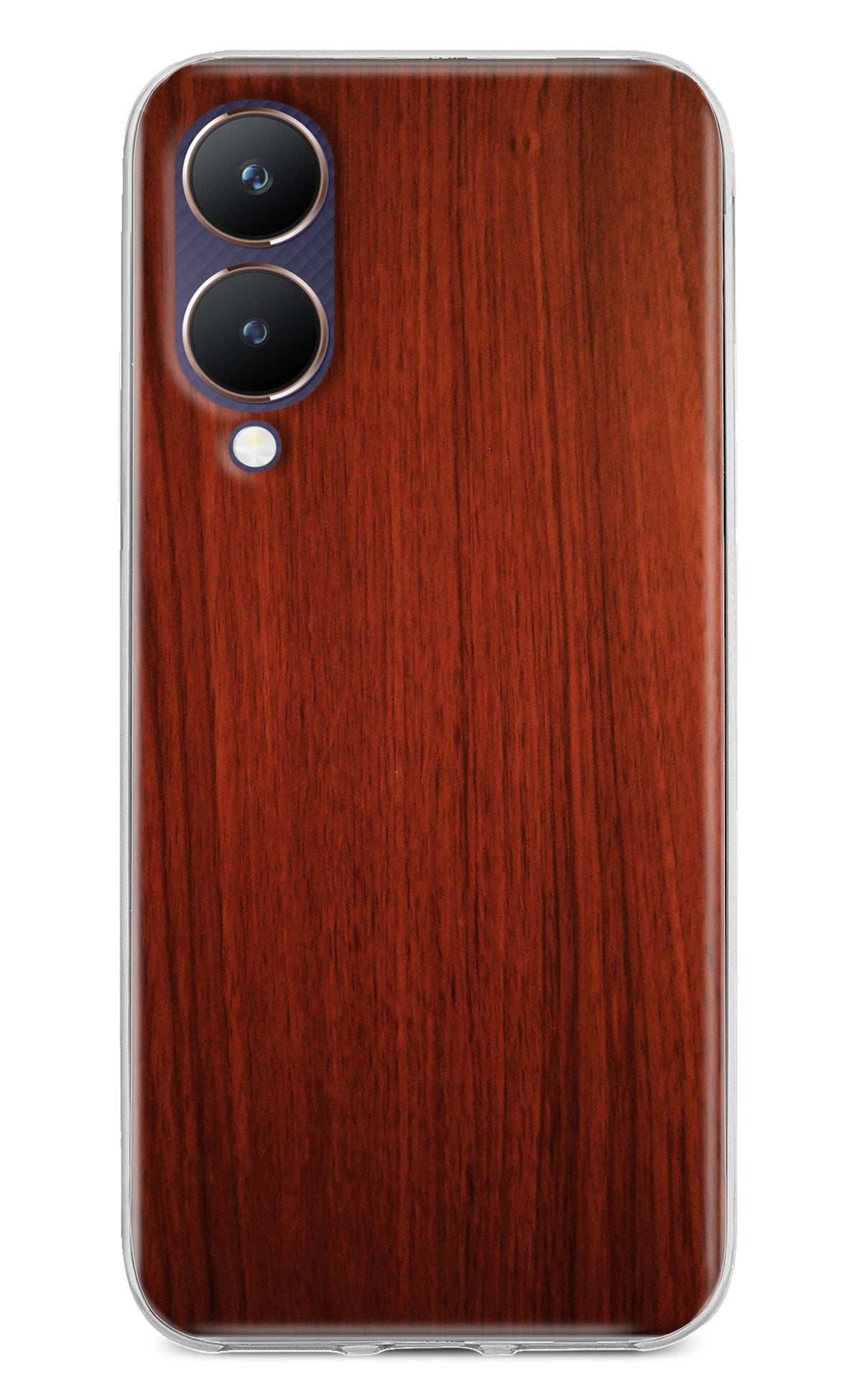 Wooden Plain Pattern Vivo Y28 5G Back Cover