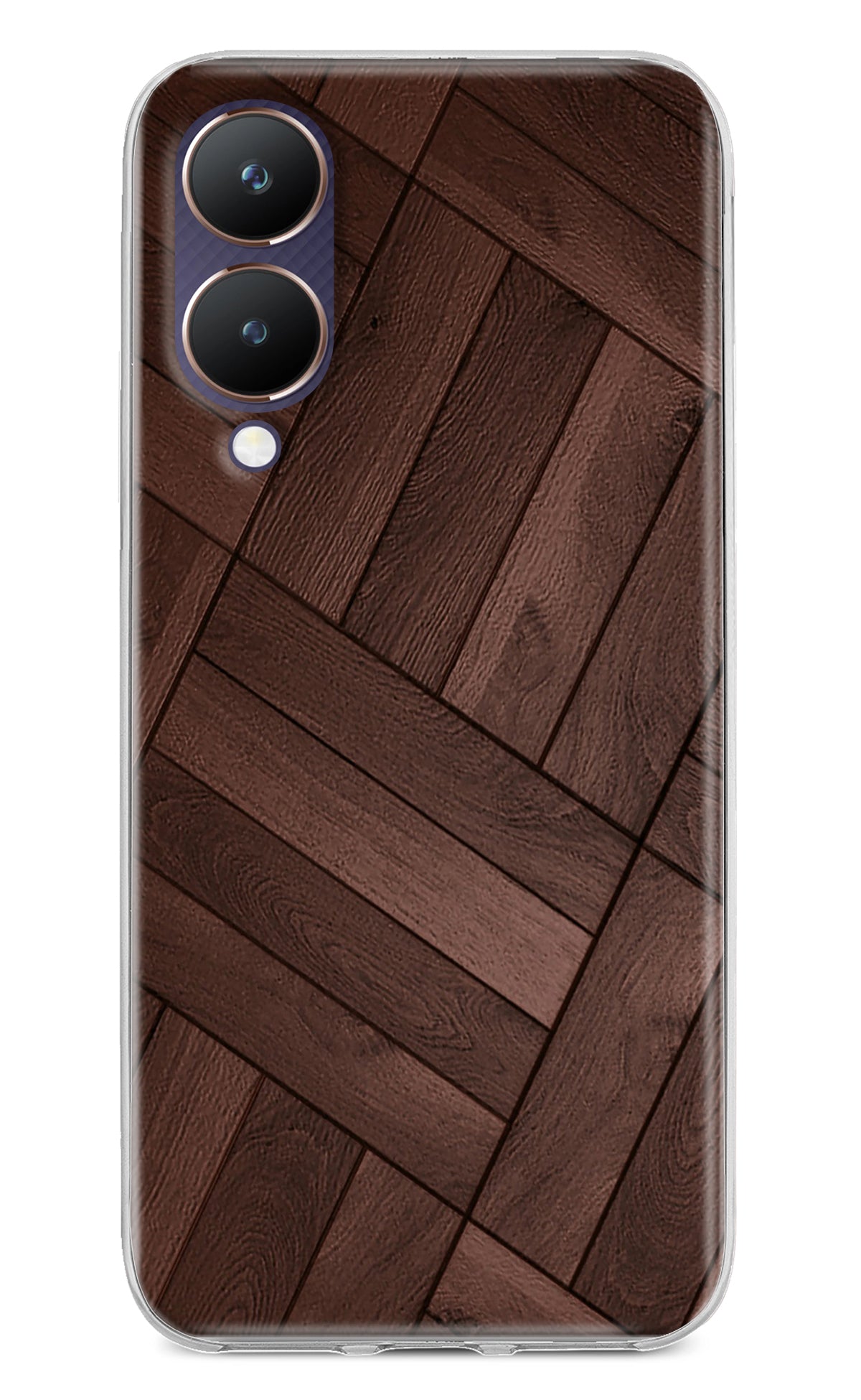 Wooden Texture Design Vivo Y28 5G Back Cover