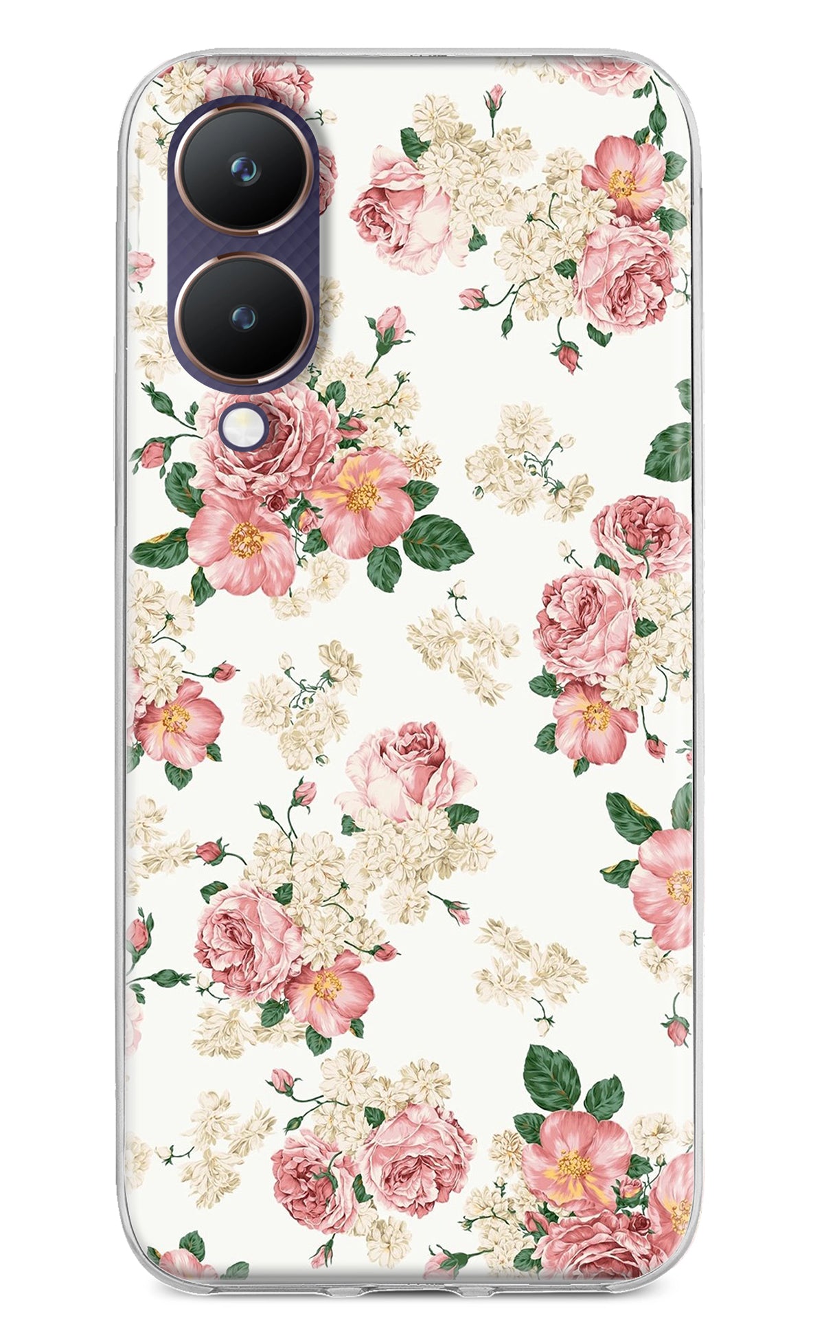 Flowers Vivo Y28 5G Back Cover