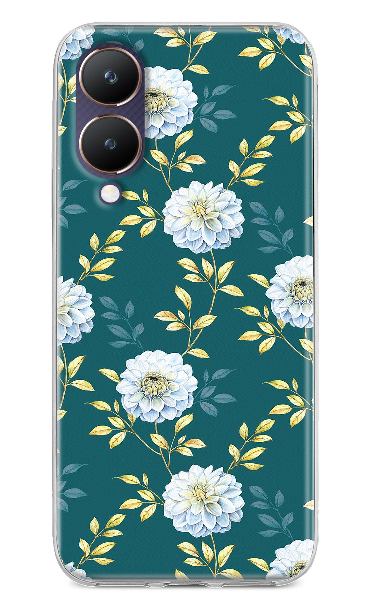 Flowers Vivo Y28 5G Back Cover