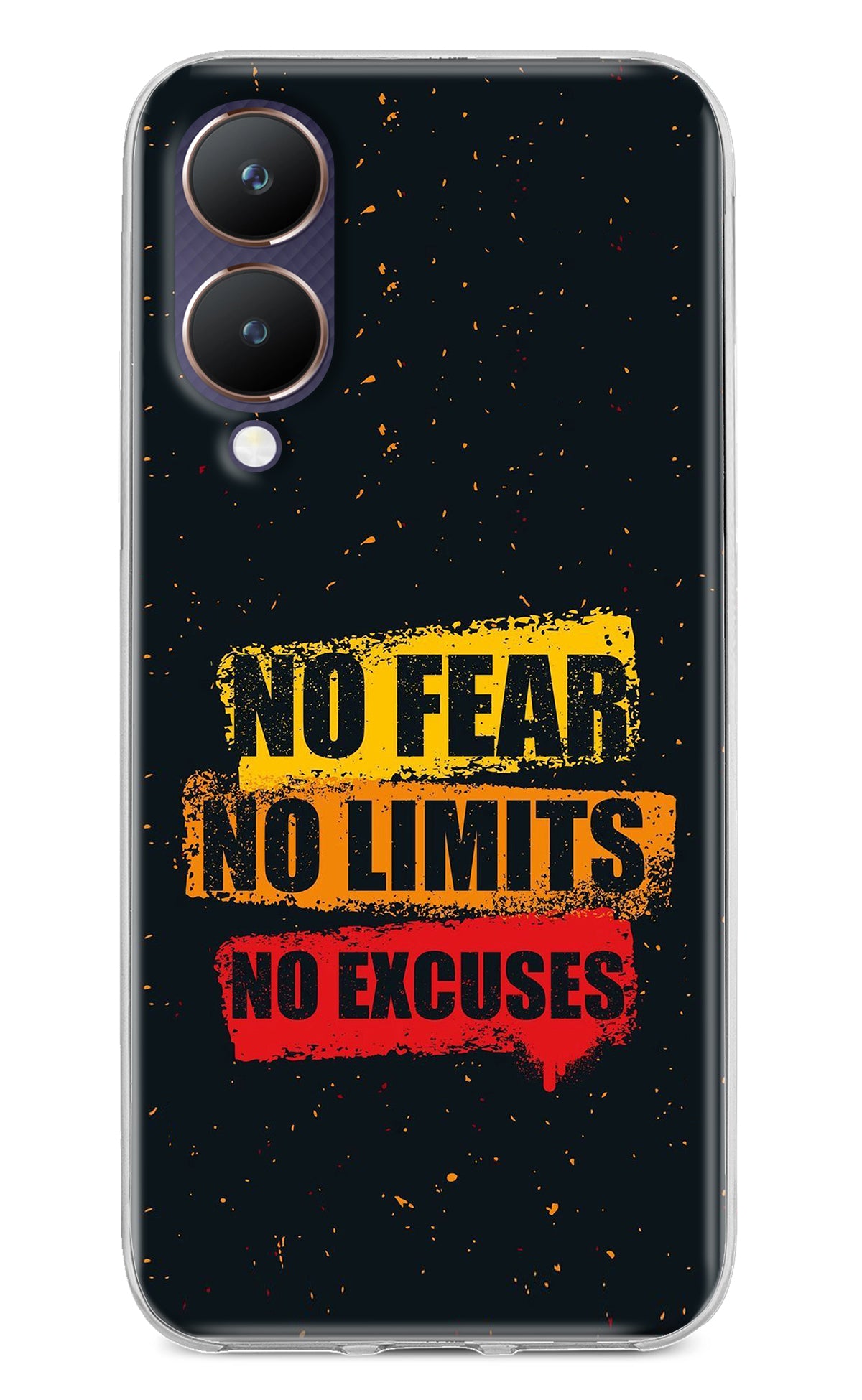 No Fear No Limits No Excuse Vivo Y28 5G Back Cover