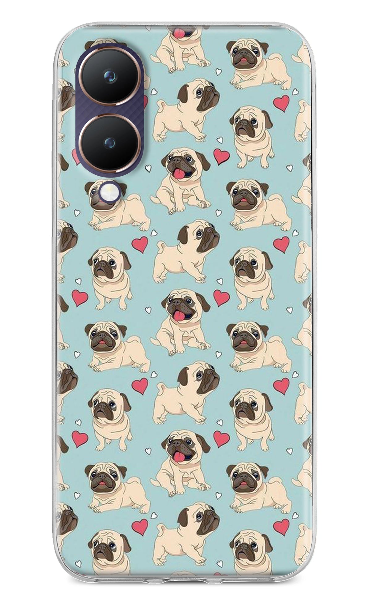 Pug Dog Vivo Y28 5G Back Cover