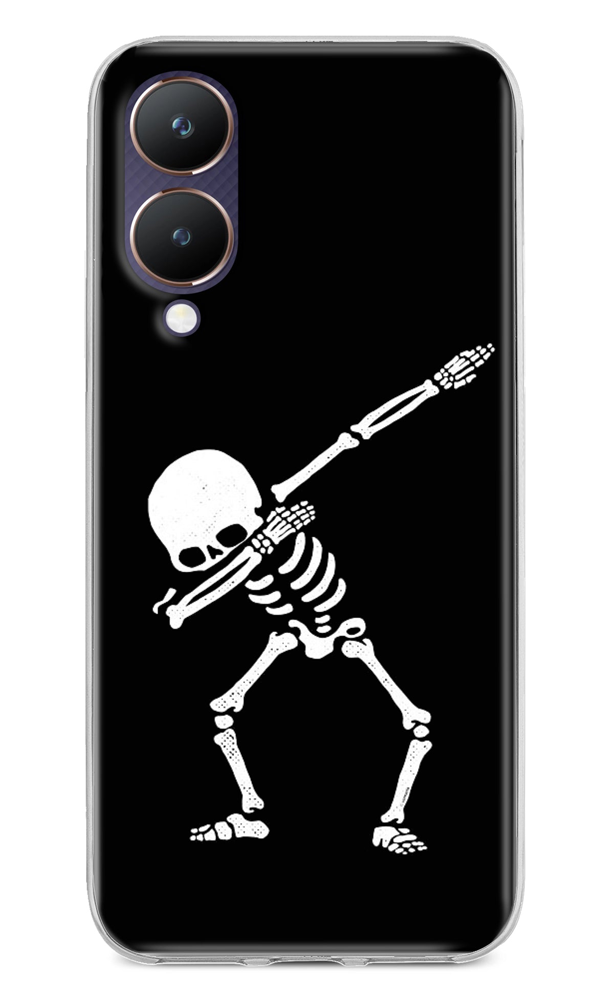 Dabbing Skeleton Art Vivo Y28 5G Back Cover