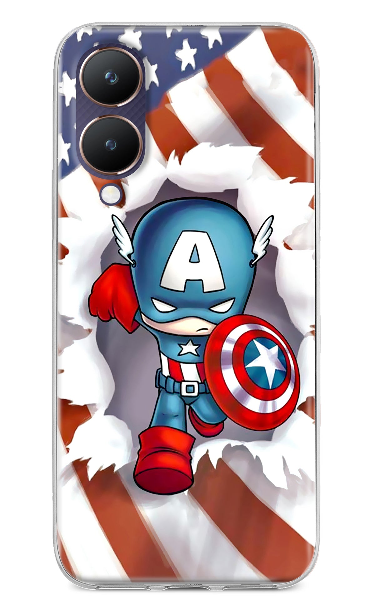 Captain America Vivo Y28 5G Back Cover