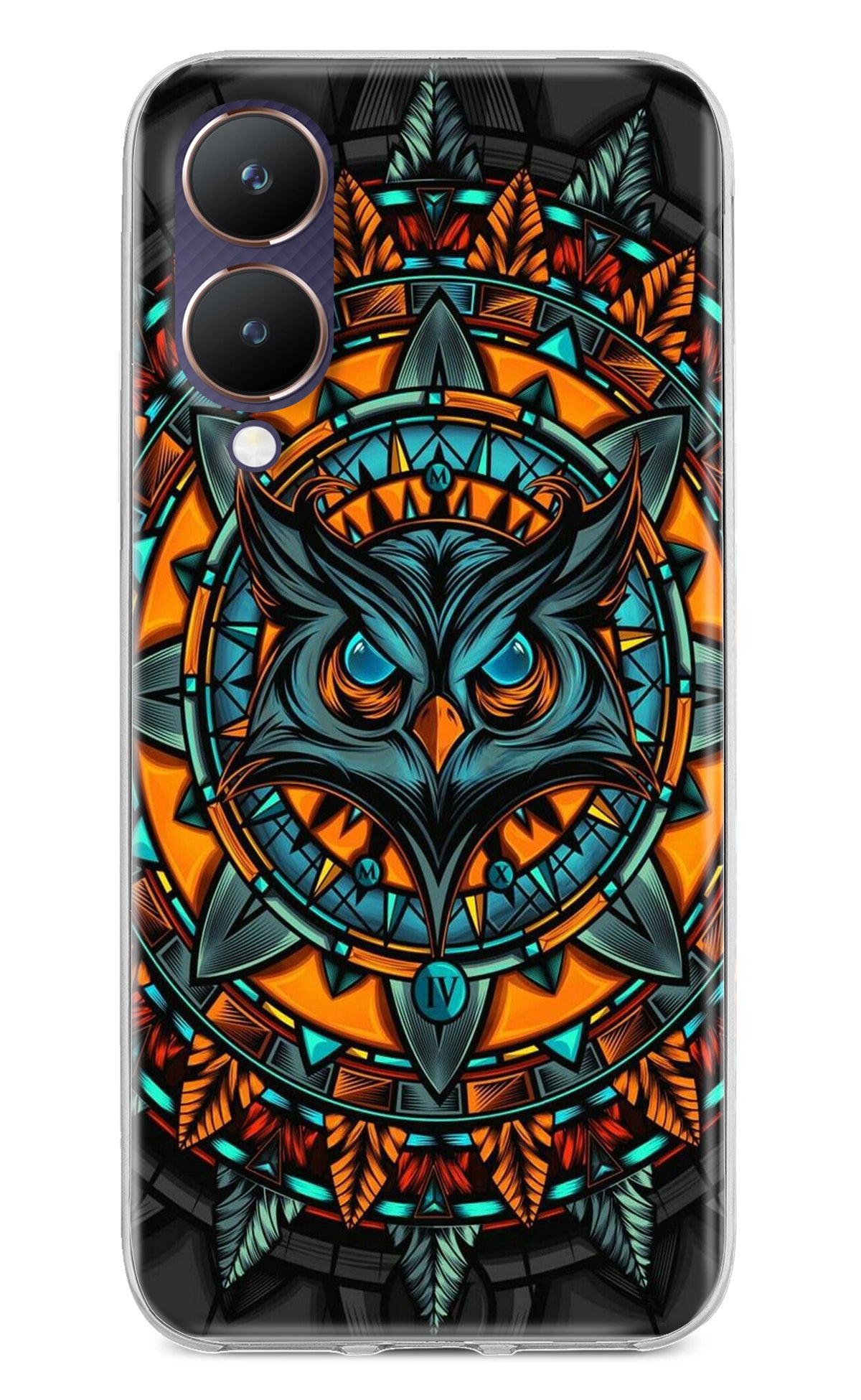 Angry Owl Art Vivo Y28 5G Back Cover