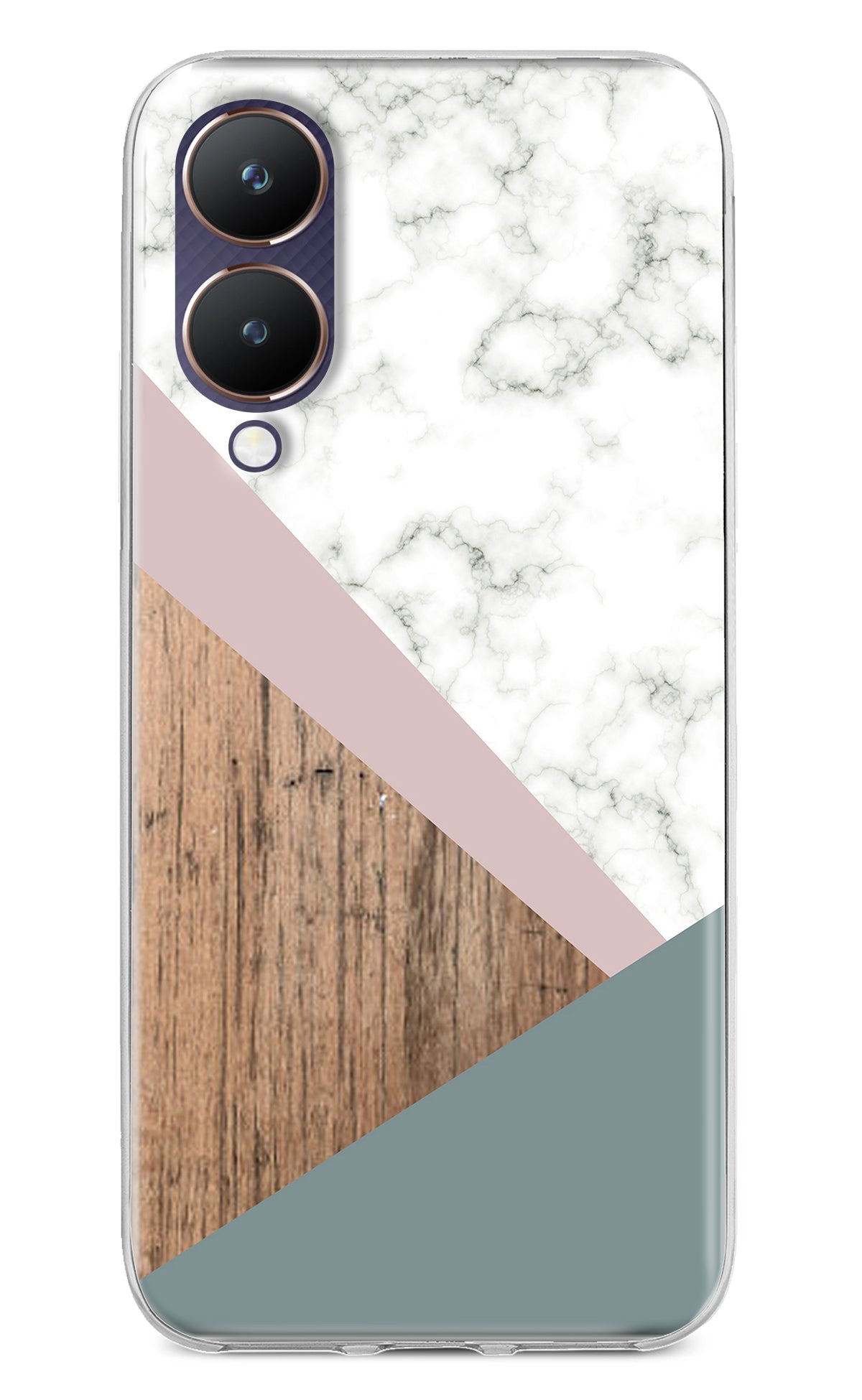 Marble wood Abstract Vivo Y28 5G Back Cover