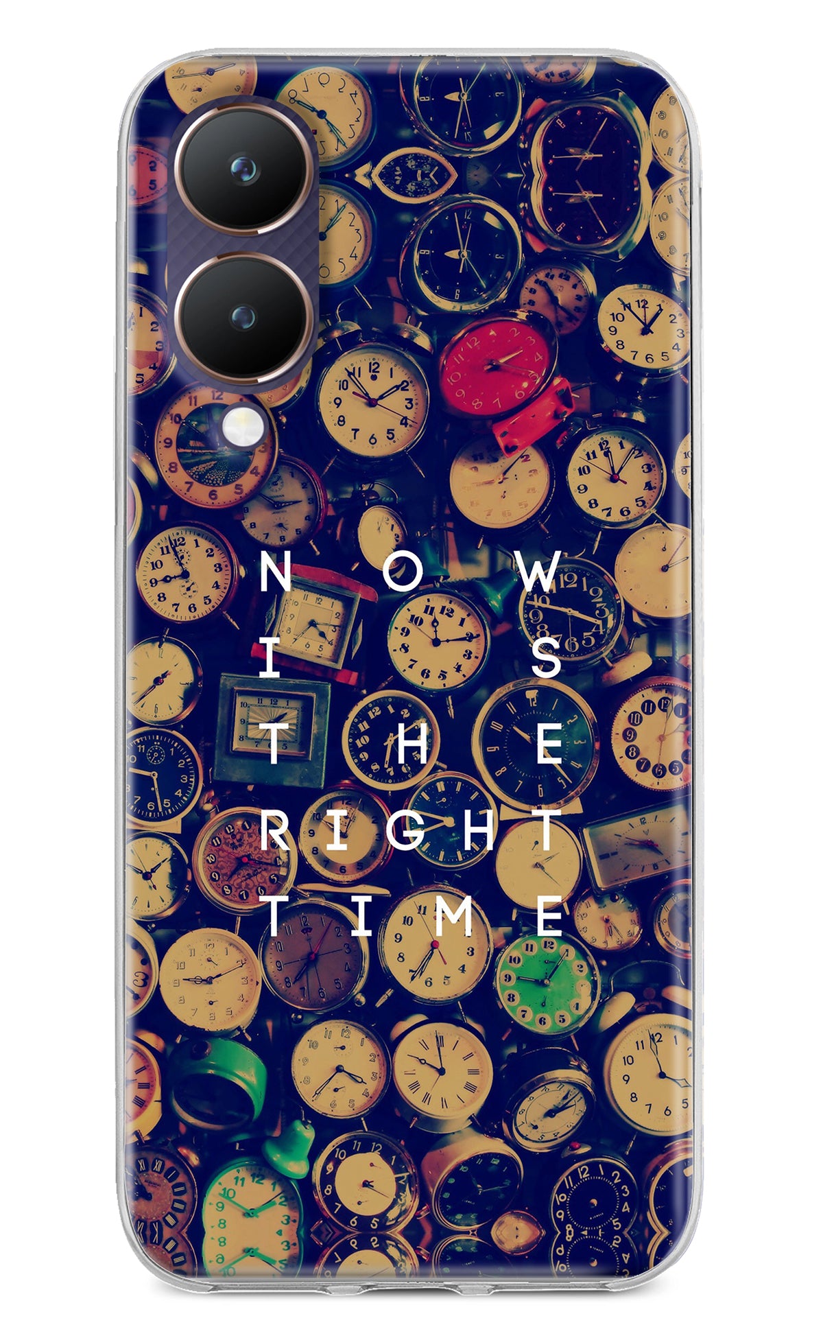 Now is the Right Time Quote Vivo Y28 5G Back Cover