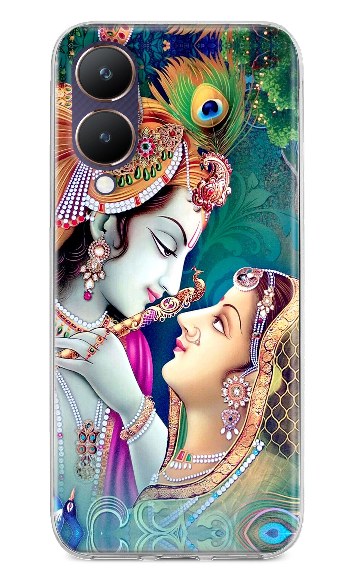 Lord Radha Krishna Vivo Y28 5G Back Cover