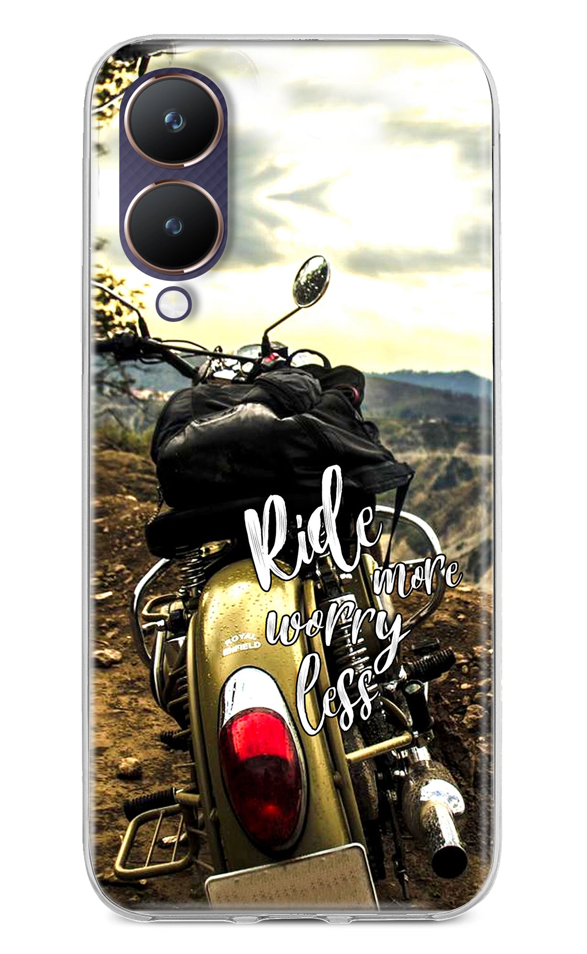 Ride More Worry Less Vivo Y28 5G Back Cover