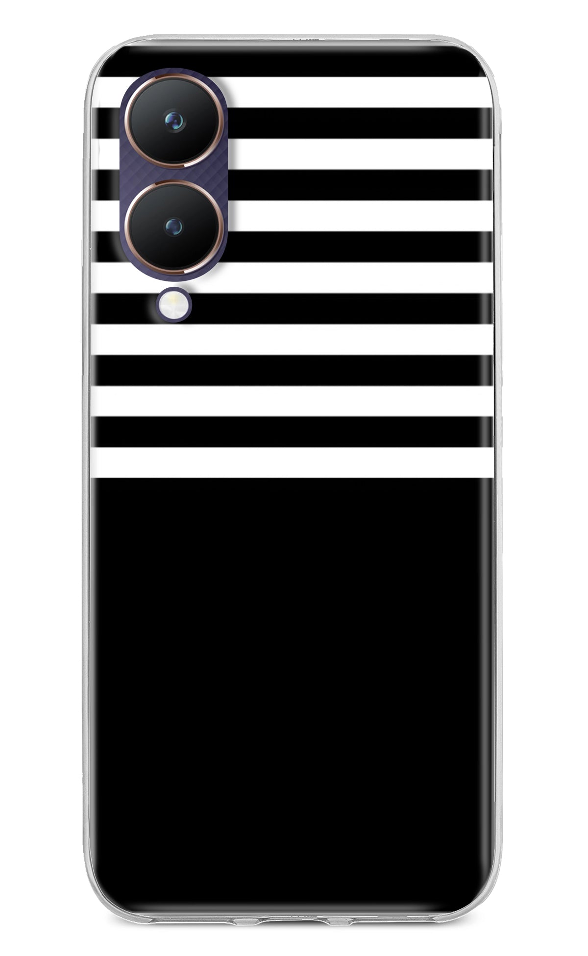 Black and White Print Vivo Y28 5G Back Cover