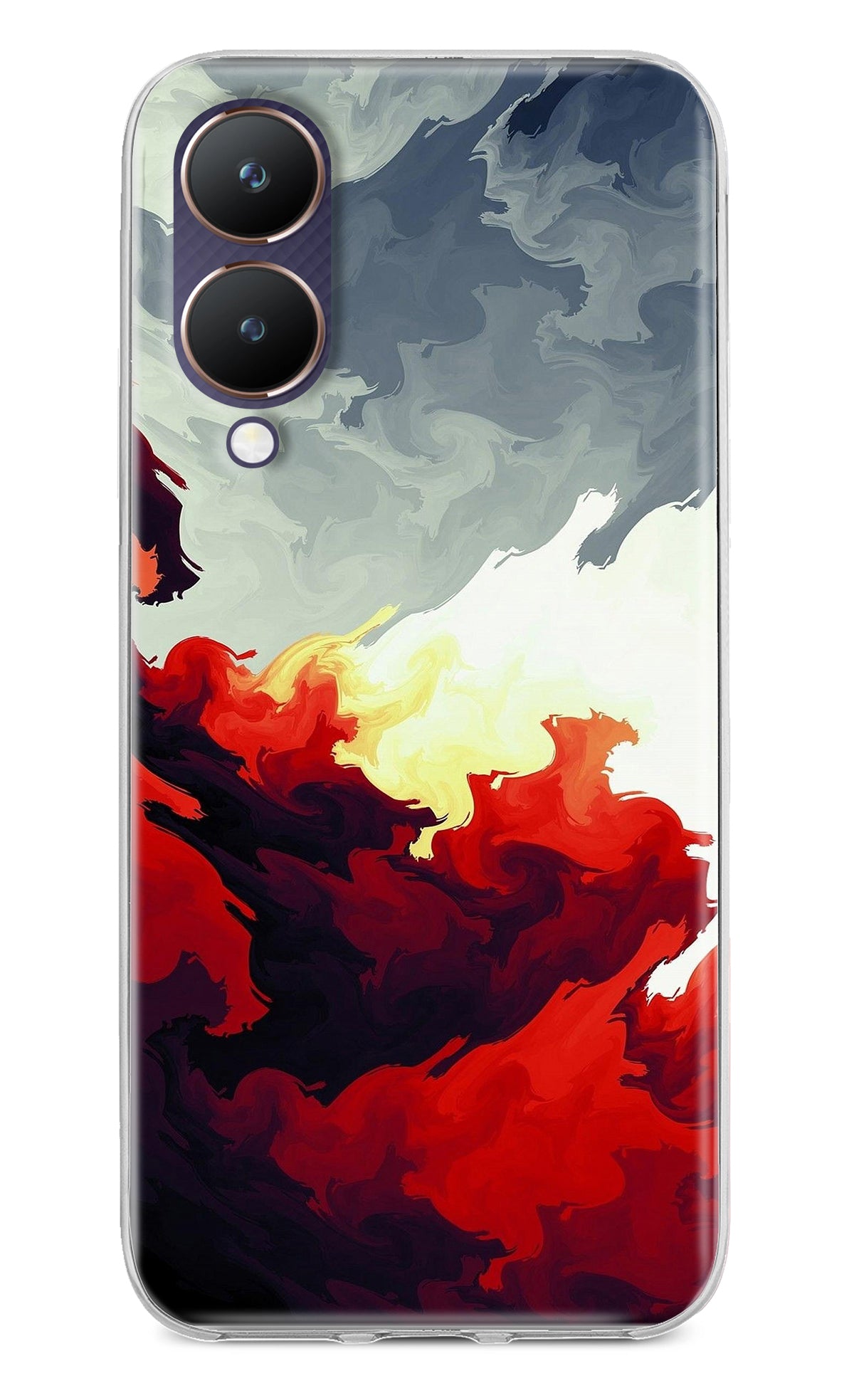 Fire Cloud Vivo Y28 5G Back Cover