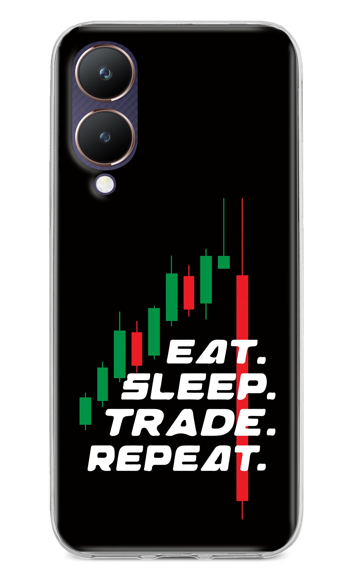 Eat Sleep Trade Repeat Vivo Y28 5G Back Cover