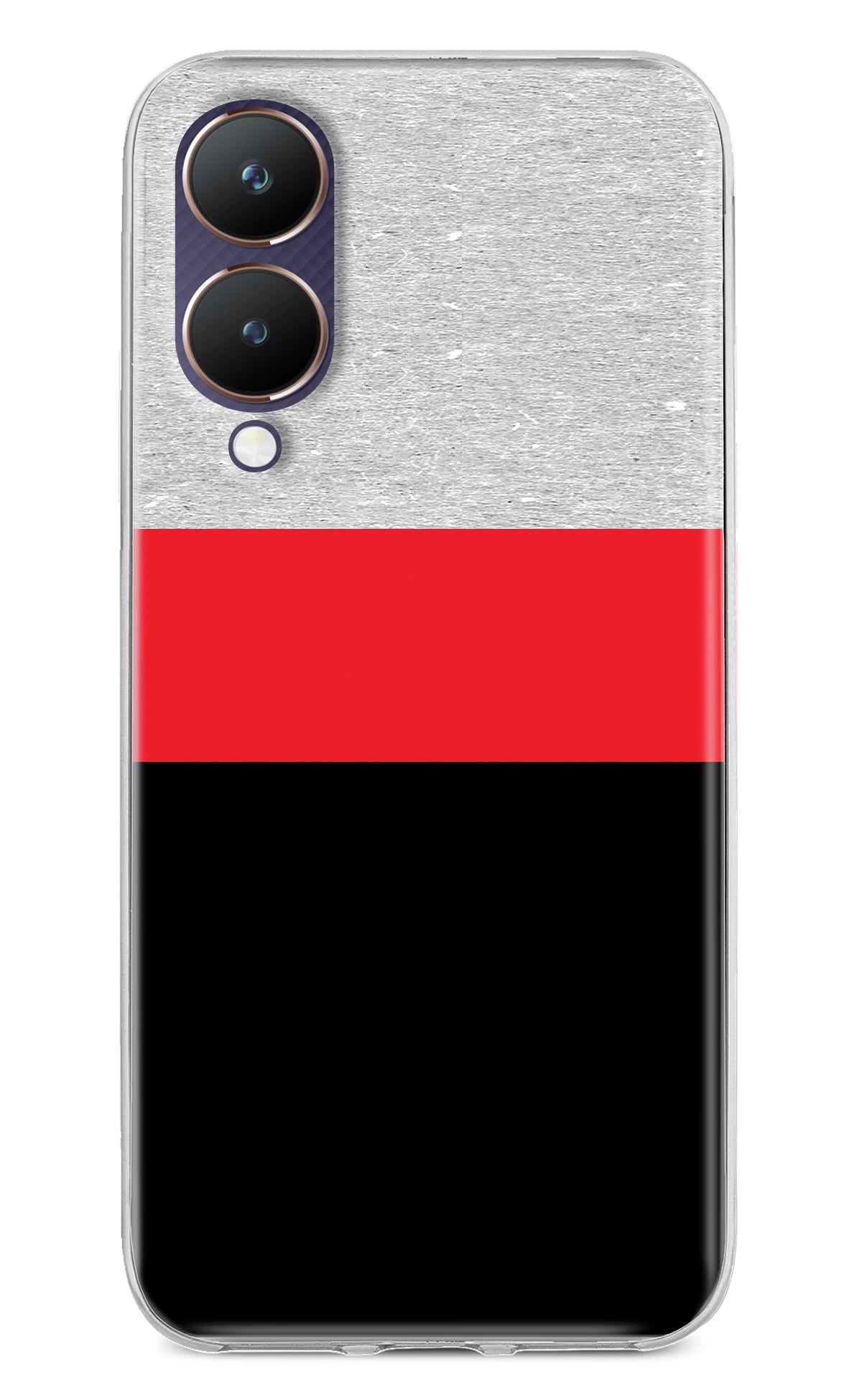 Tri Color Pattern Vivo Y28 5G Back Cover