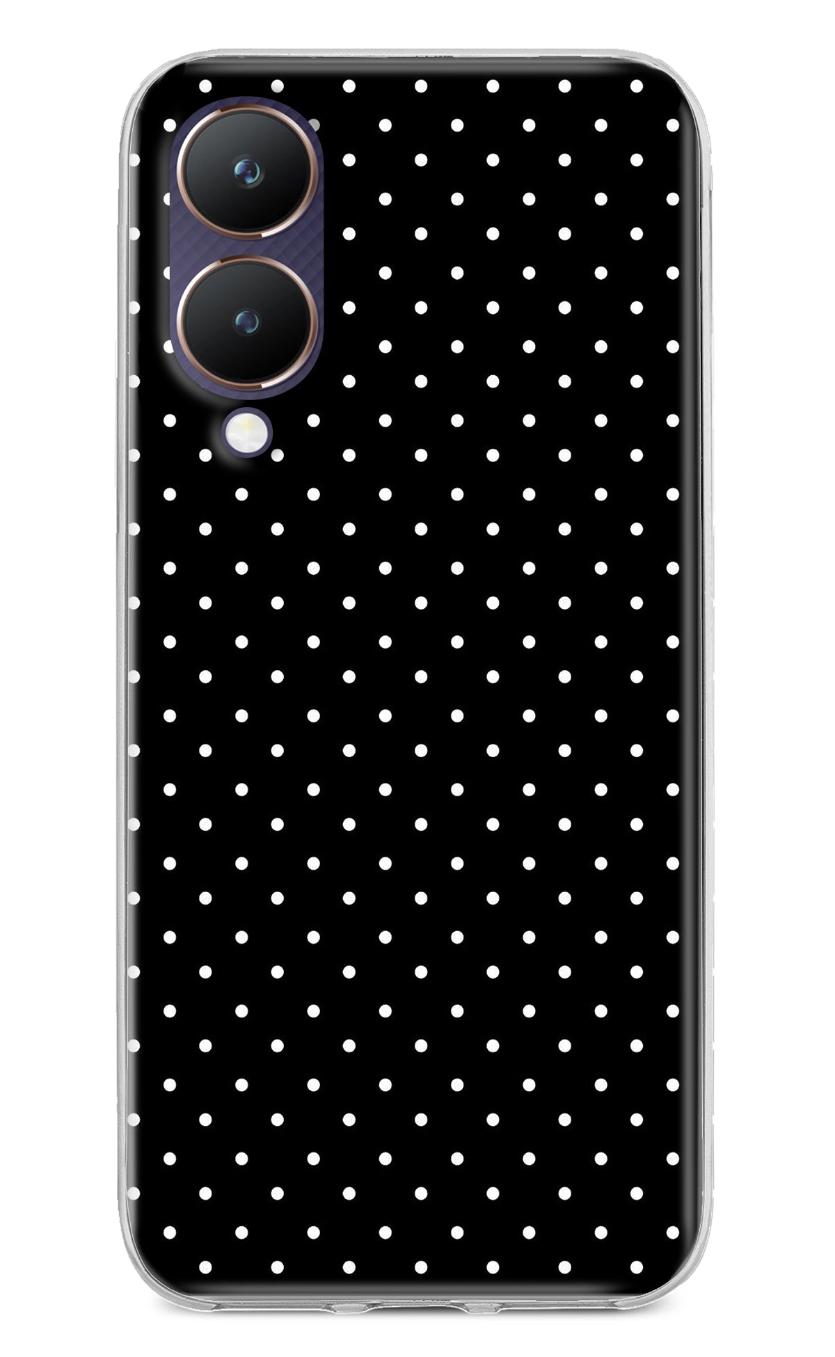 White Dots Vivo Y28 5G Back Cover