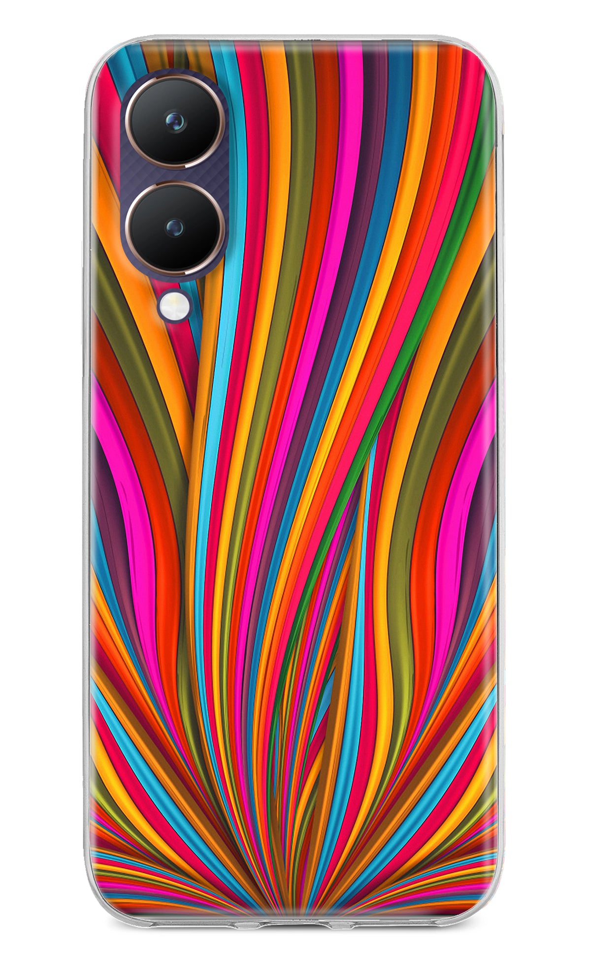 Trippy Wavy Vivo Y28 5G Back Cover