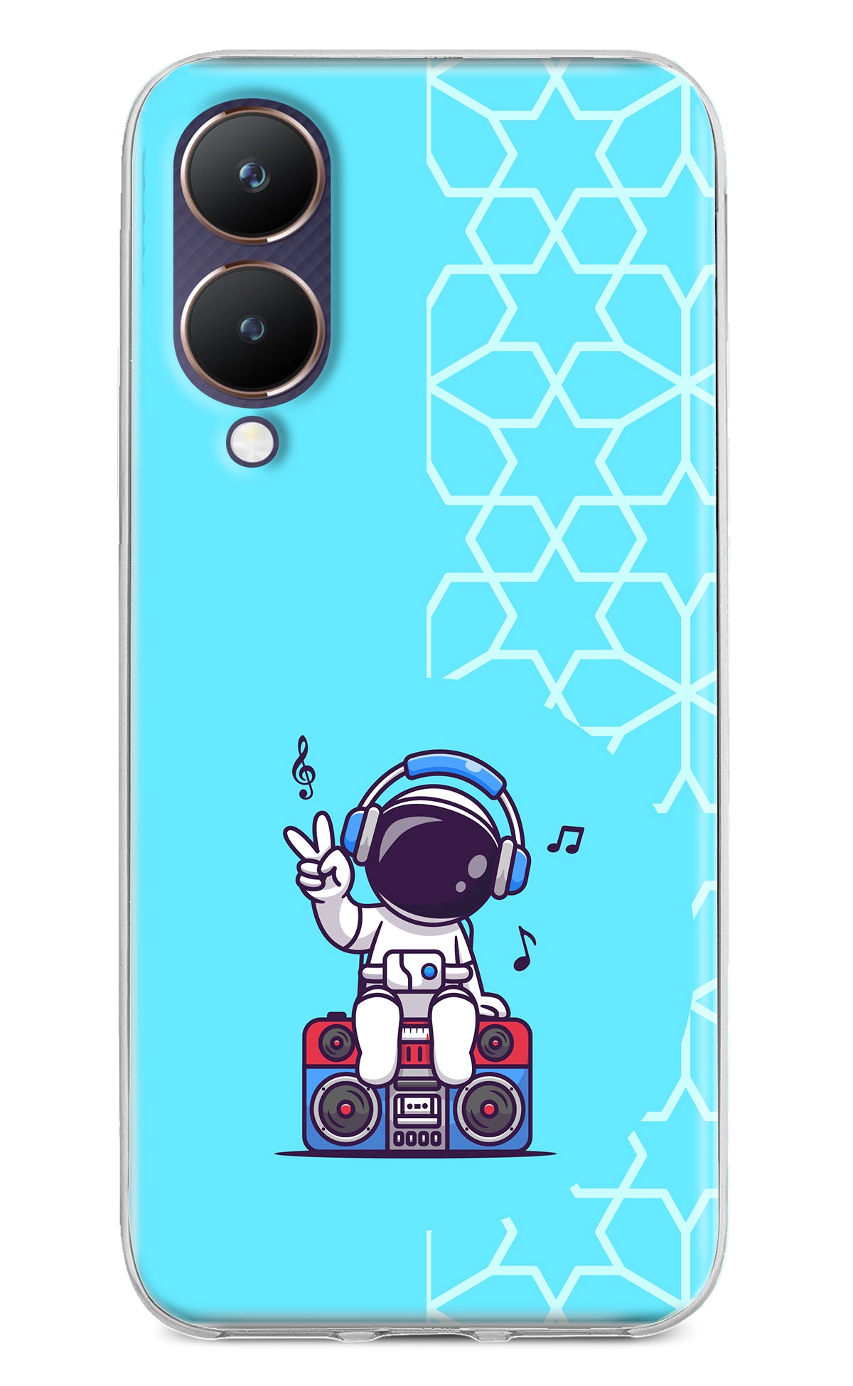 Cute Astronaut Chilling Vivo Y28 5G Back Cover