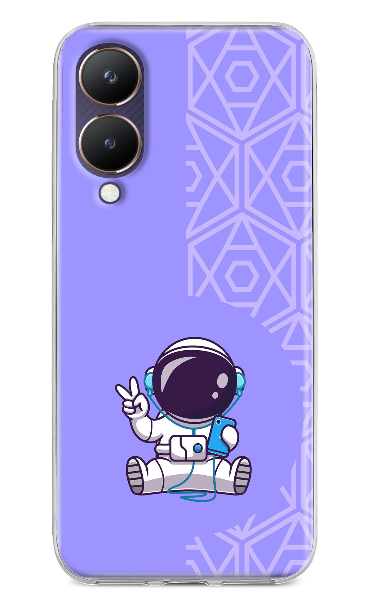 Cute Astronaut Chilling Vivo Y28 5G Back Cover