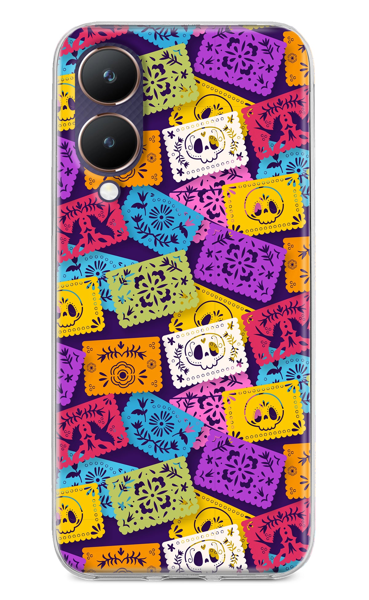 Mexican Pattern Vivo Y28 5G Back Cover