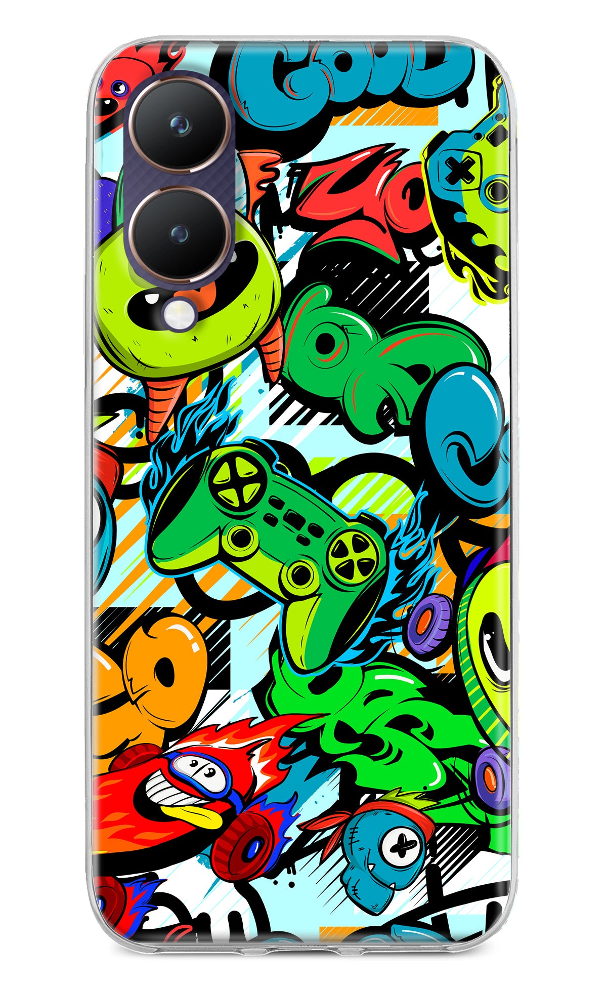 Game Doodle Vivo Y28 5G Back Cover