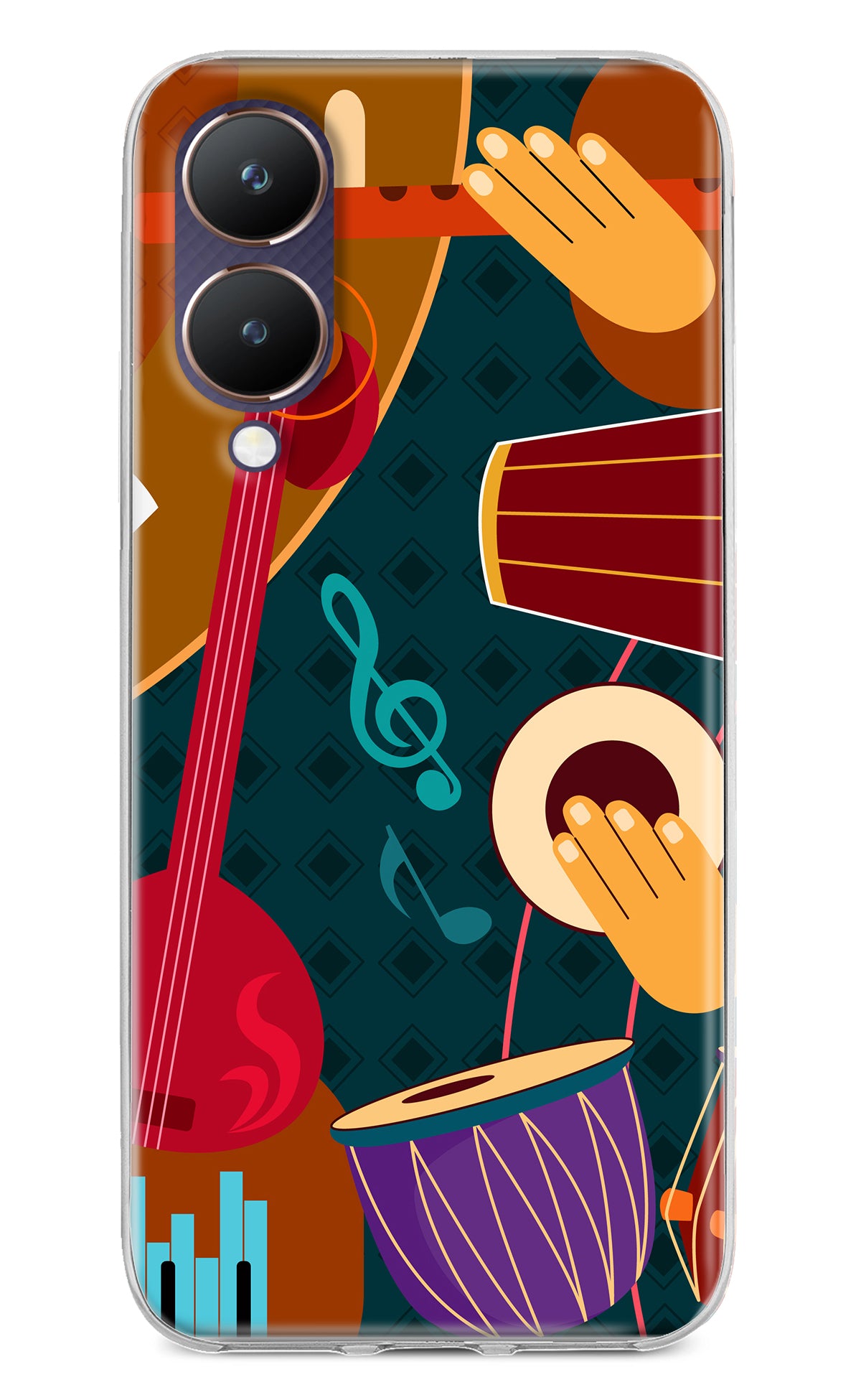 Music Instrument Vivo Y28 5G Back Cover