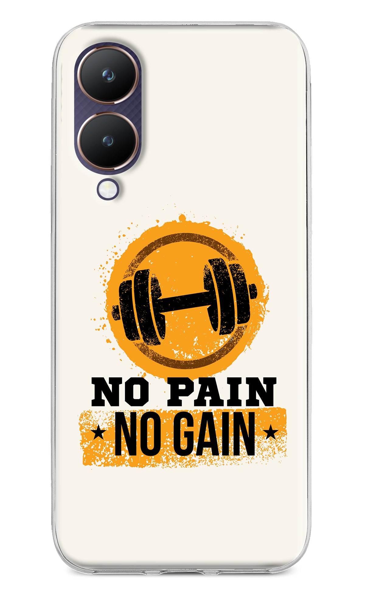 No Pain No Gain Vivo Y28 5G Back Cover