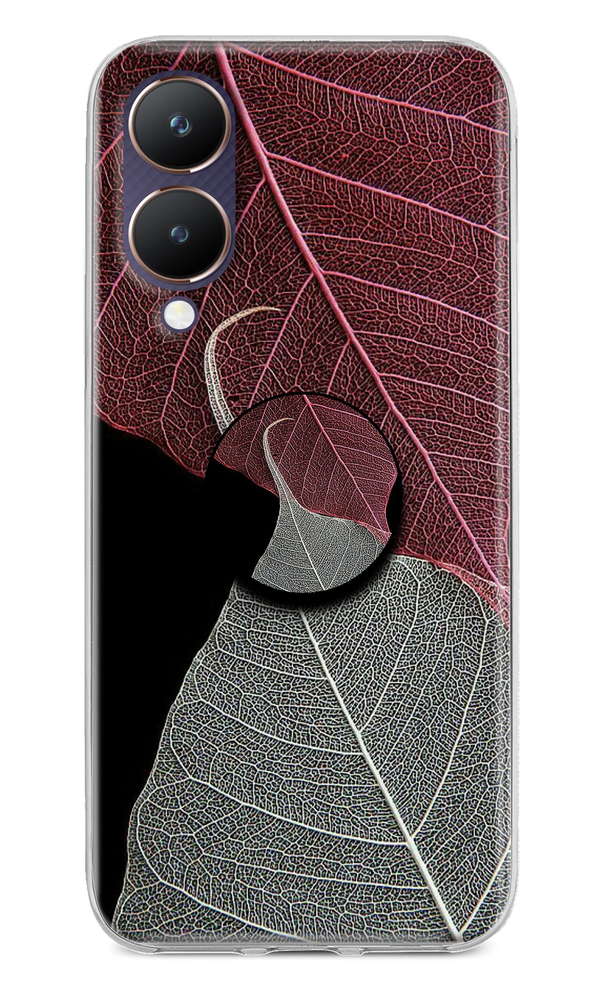 Leaf Pattern Vivo Y28 5G Pop Case