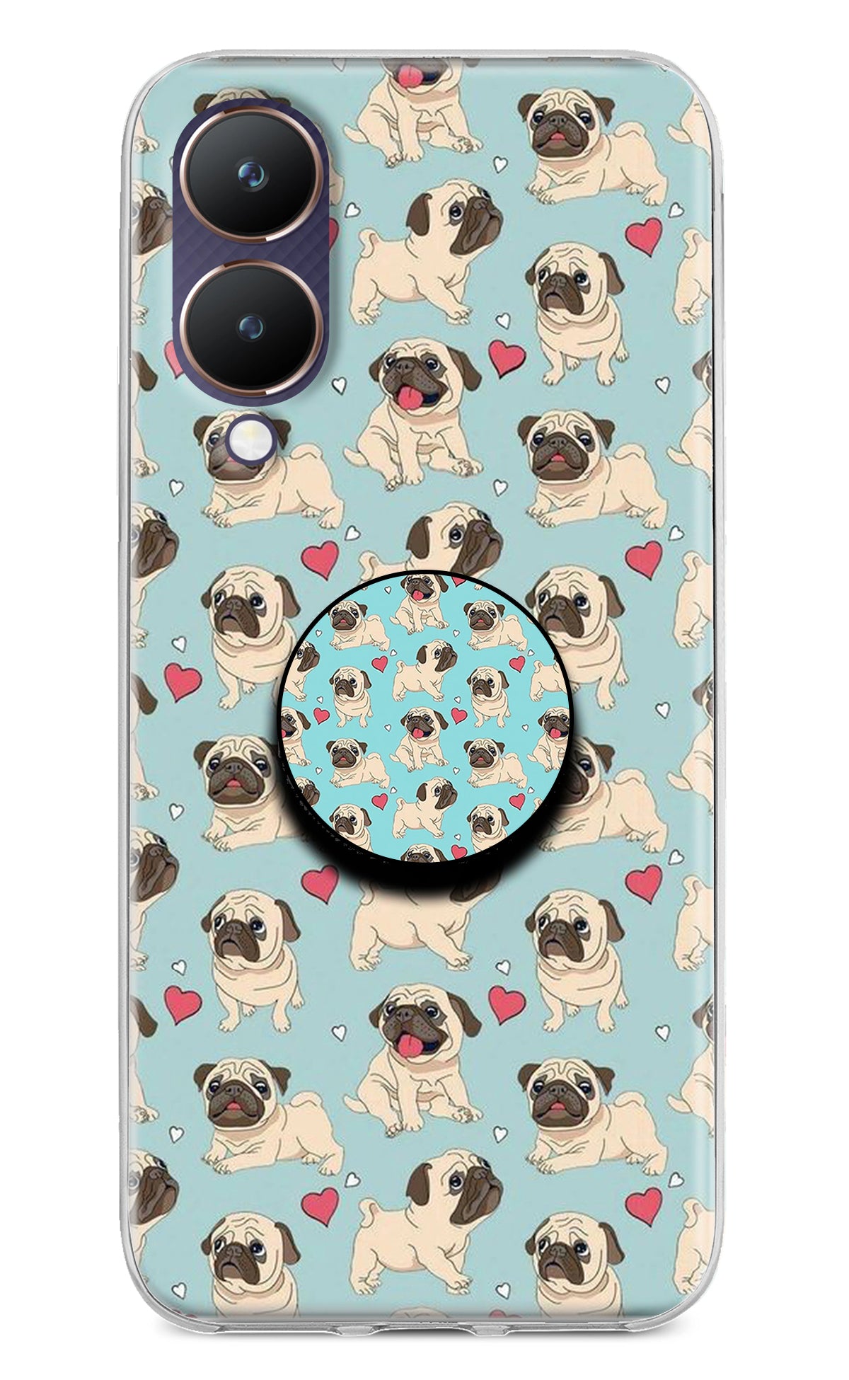 Pug Dog Vivo Y28 5G Pop Case