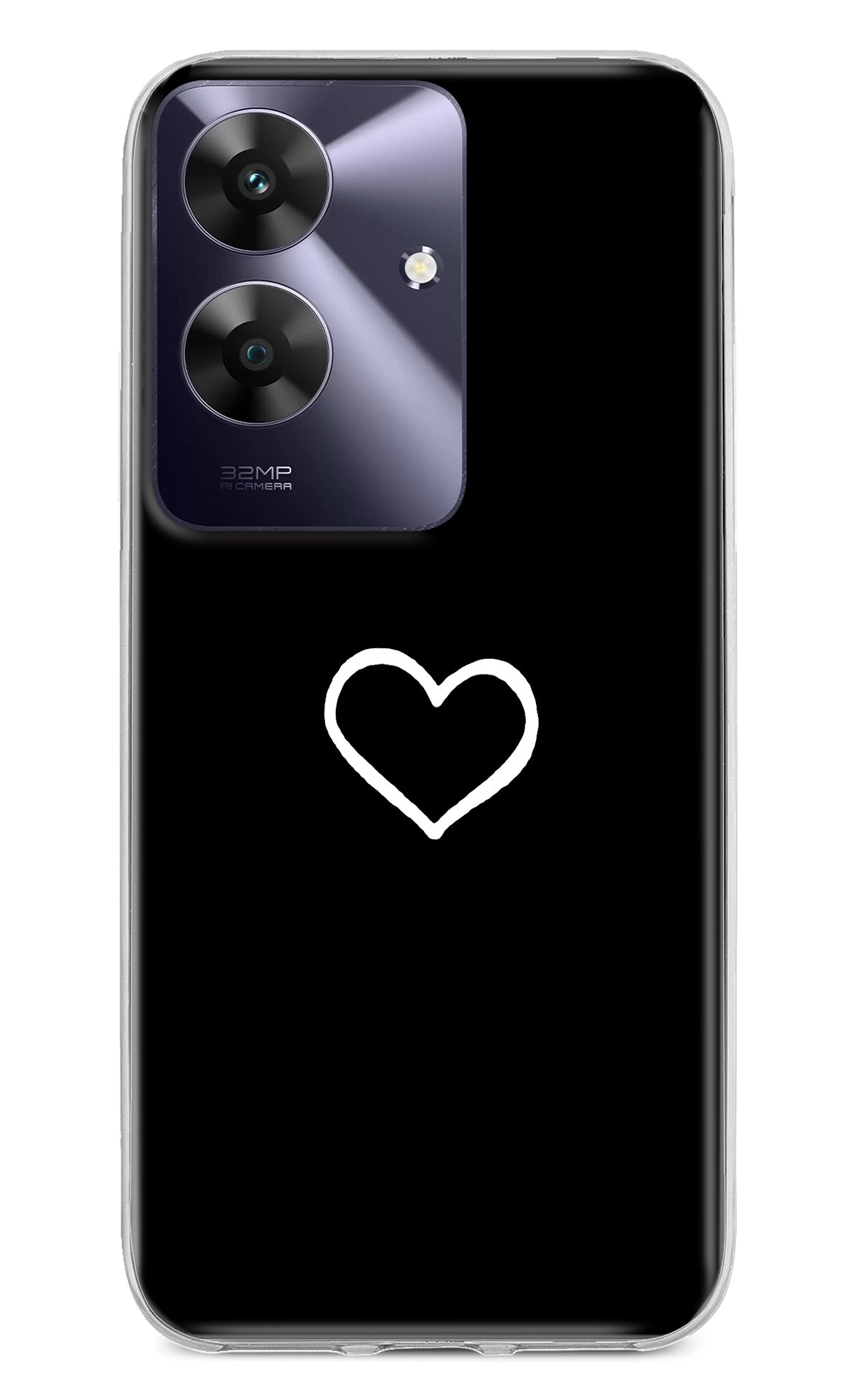 Heart Realme C61 Back Cover