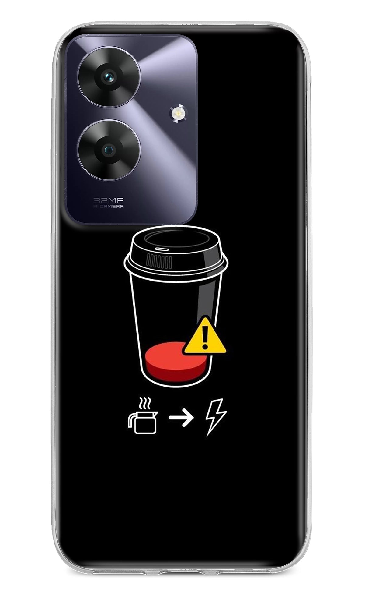 Coffee Realme C61 Back Cover