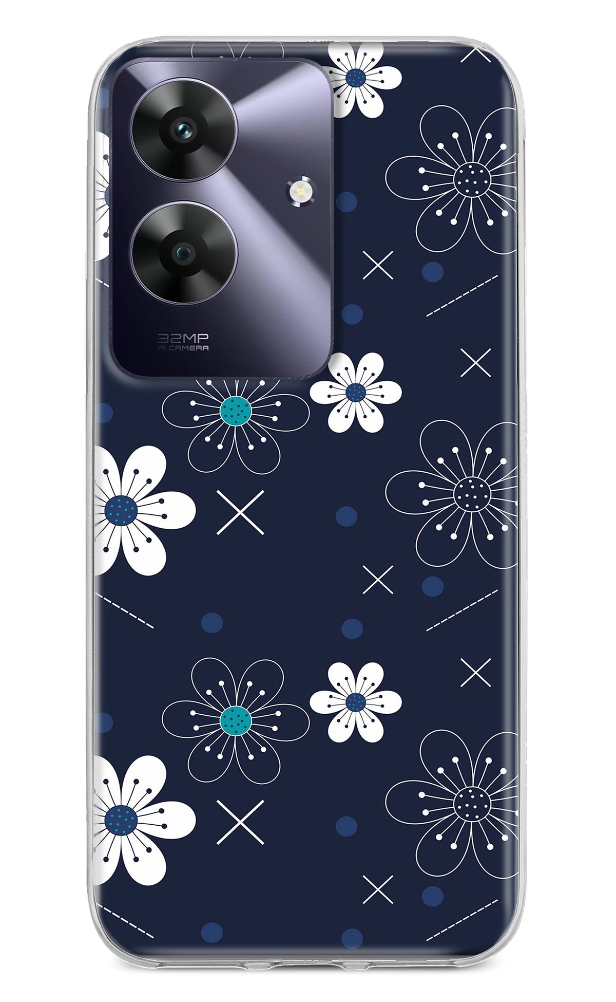 Flowers Realme C61 Back Cover