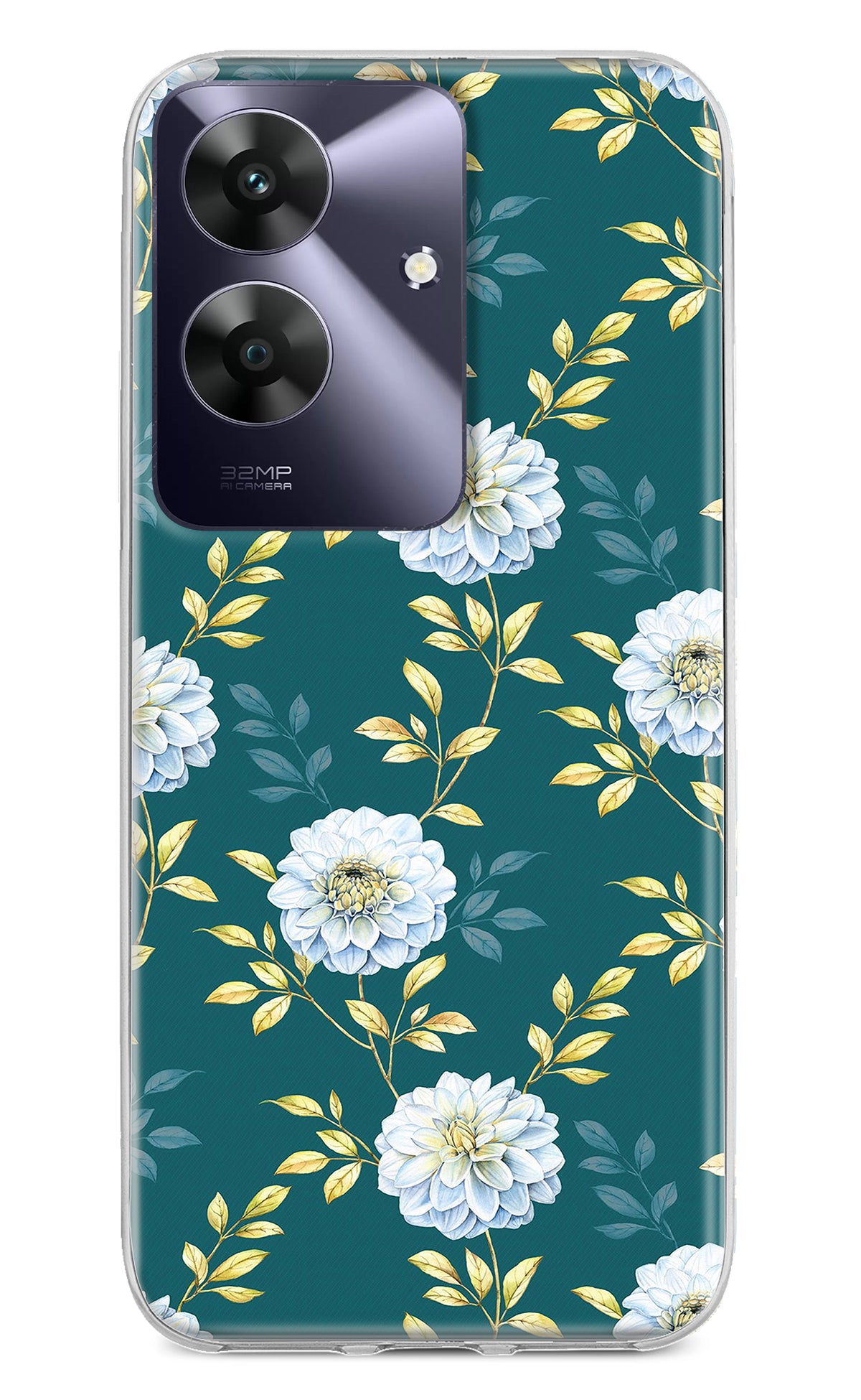 Flowers Realme C61 Back Cover