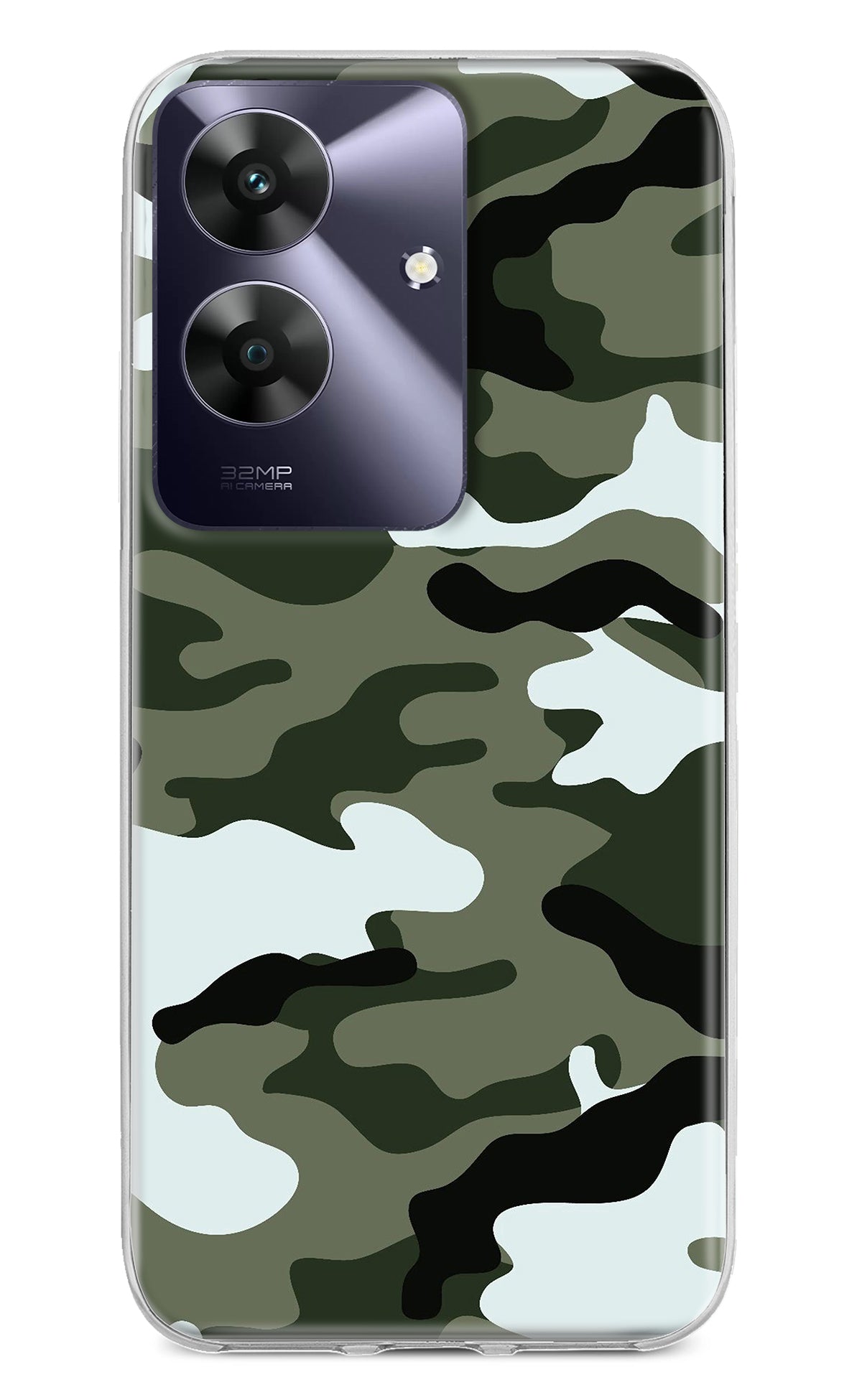 Camouflage Realme C61 Back Cover