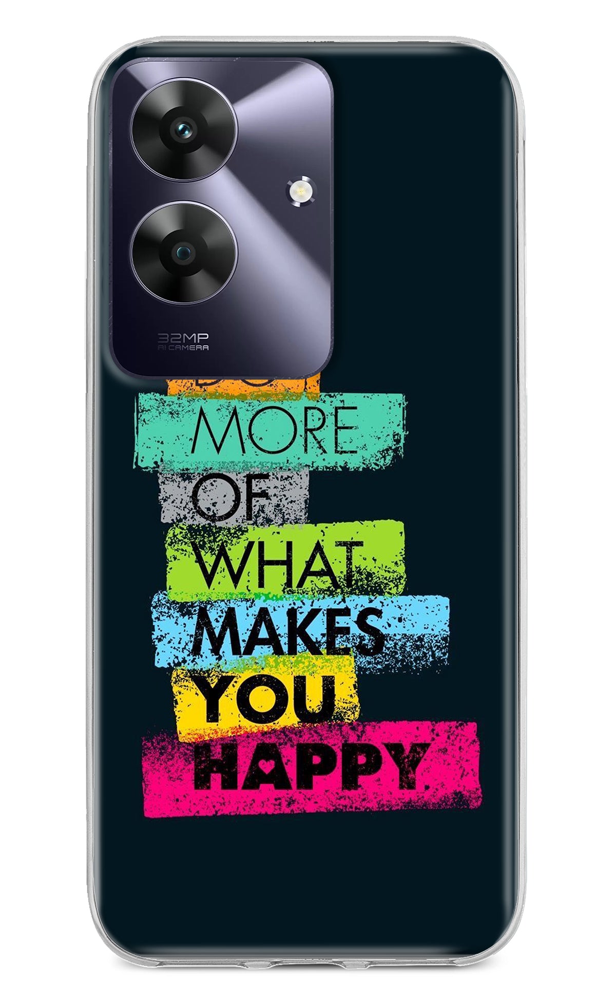 Do More Of What Makes You Happy Realme C61 Back Cover