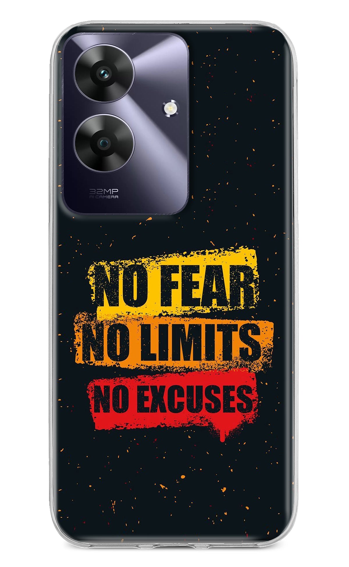 No Fear No Limits No Excuse Realme C61 Back Cover