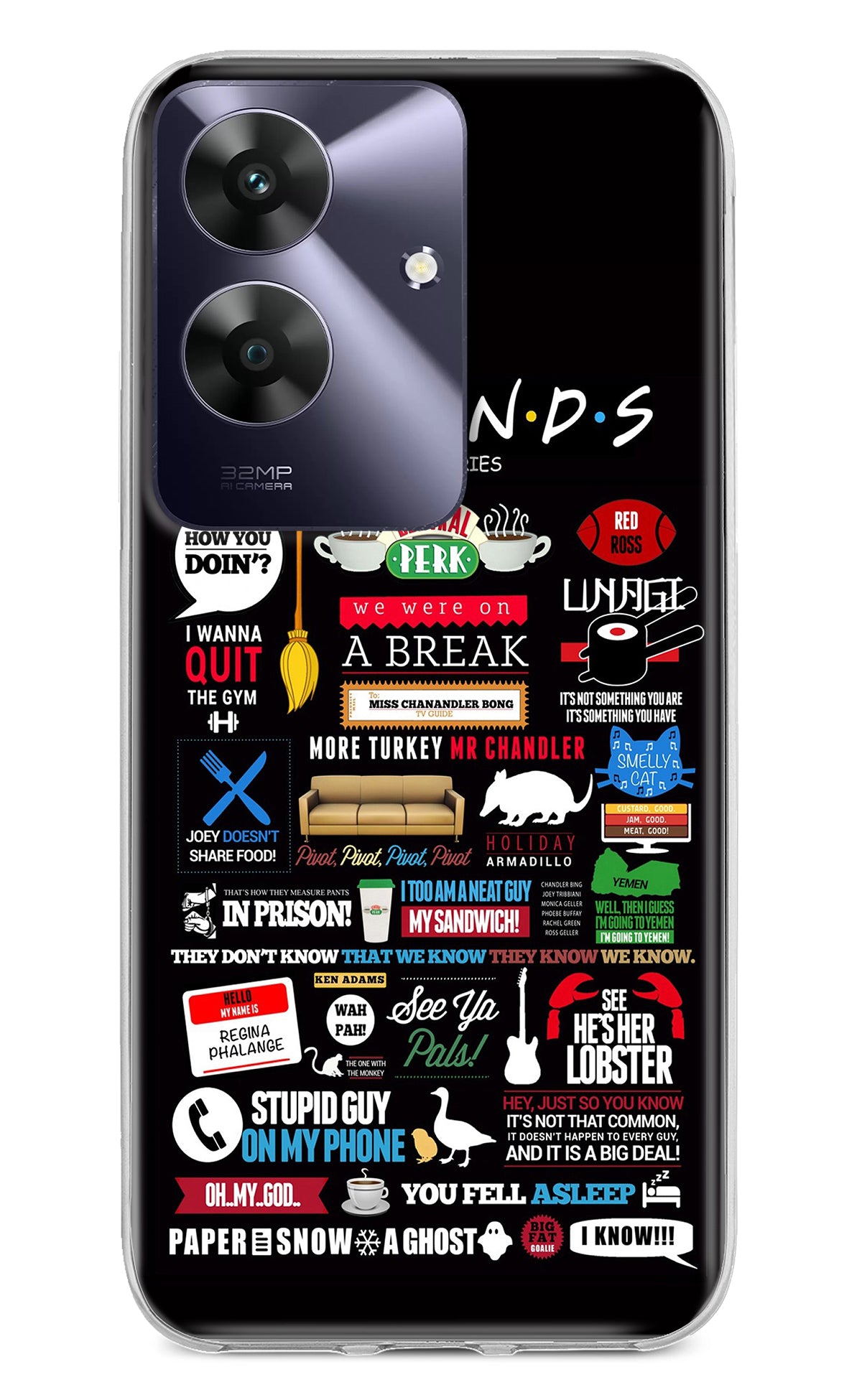 FRIENDS Realme C61 Back Cover