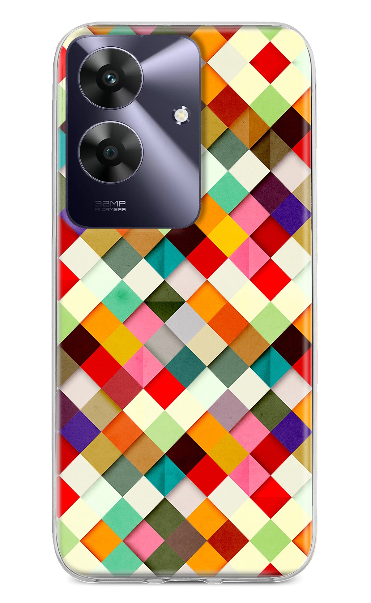 Geometric Abstract Colorful Realme C61 Back Cover